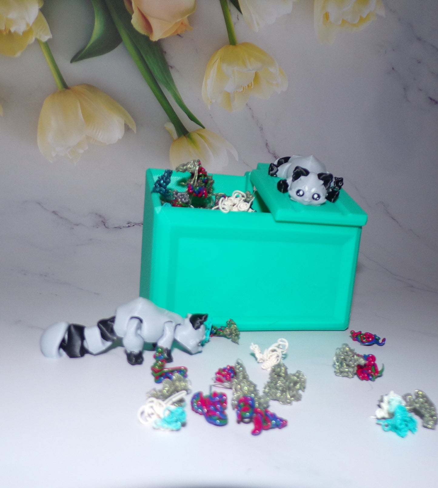 Raccoon Articulated 3d Printed Figurine - Wonderland 3D Printing