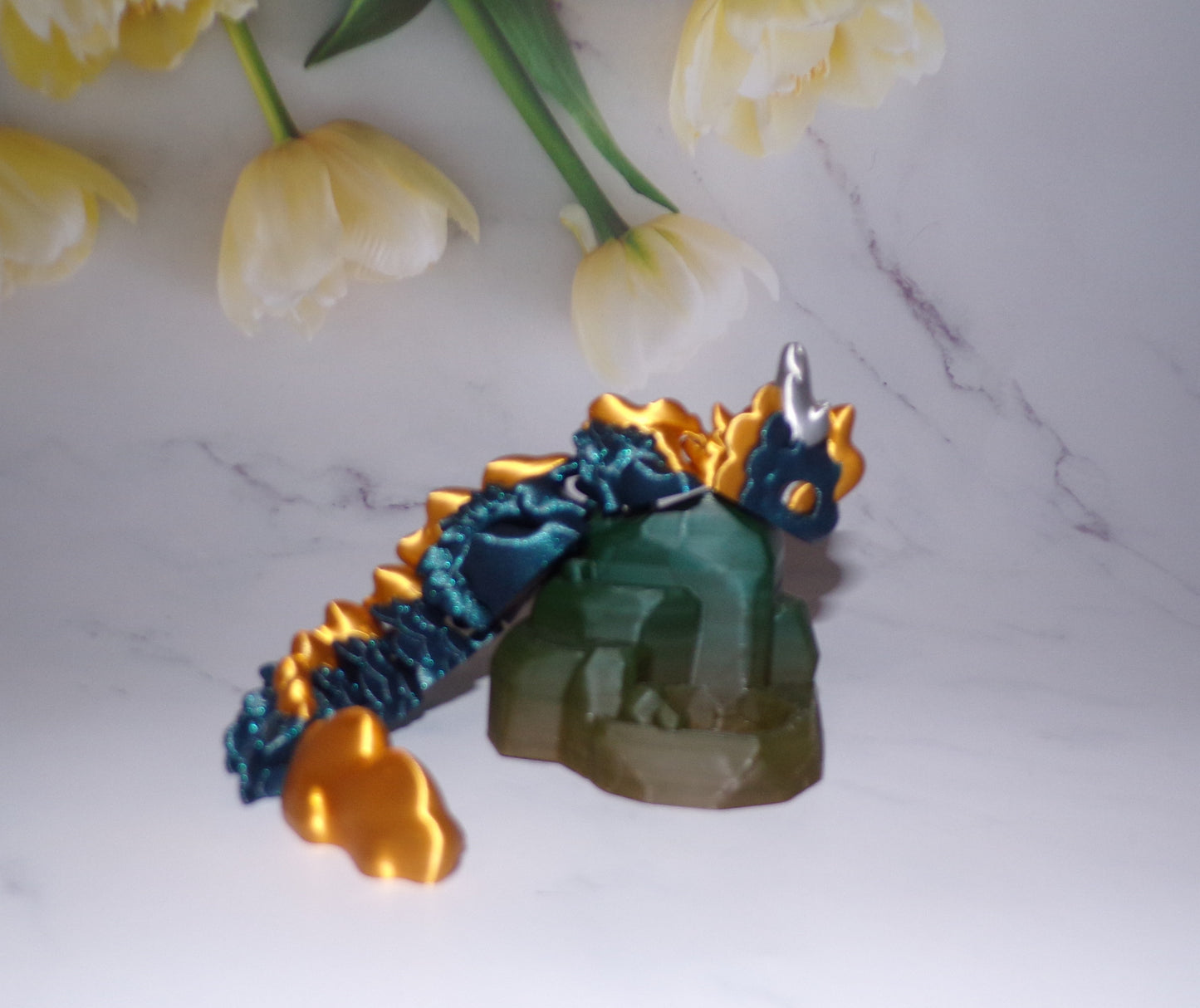 Kaida Dragon Articulated 3d Printed Figurine - Wonderland 3D Printing