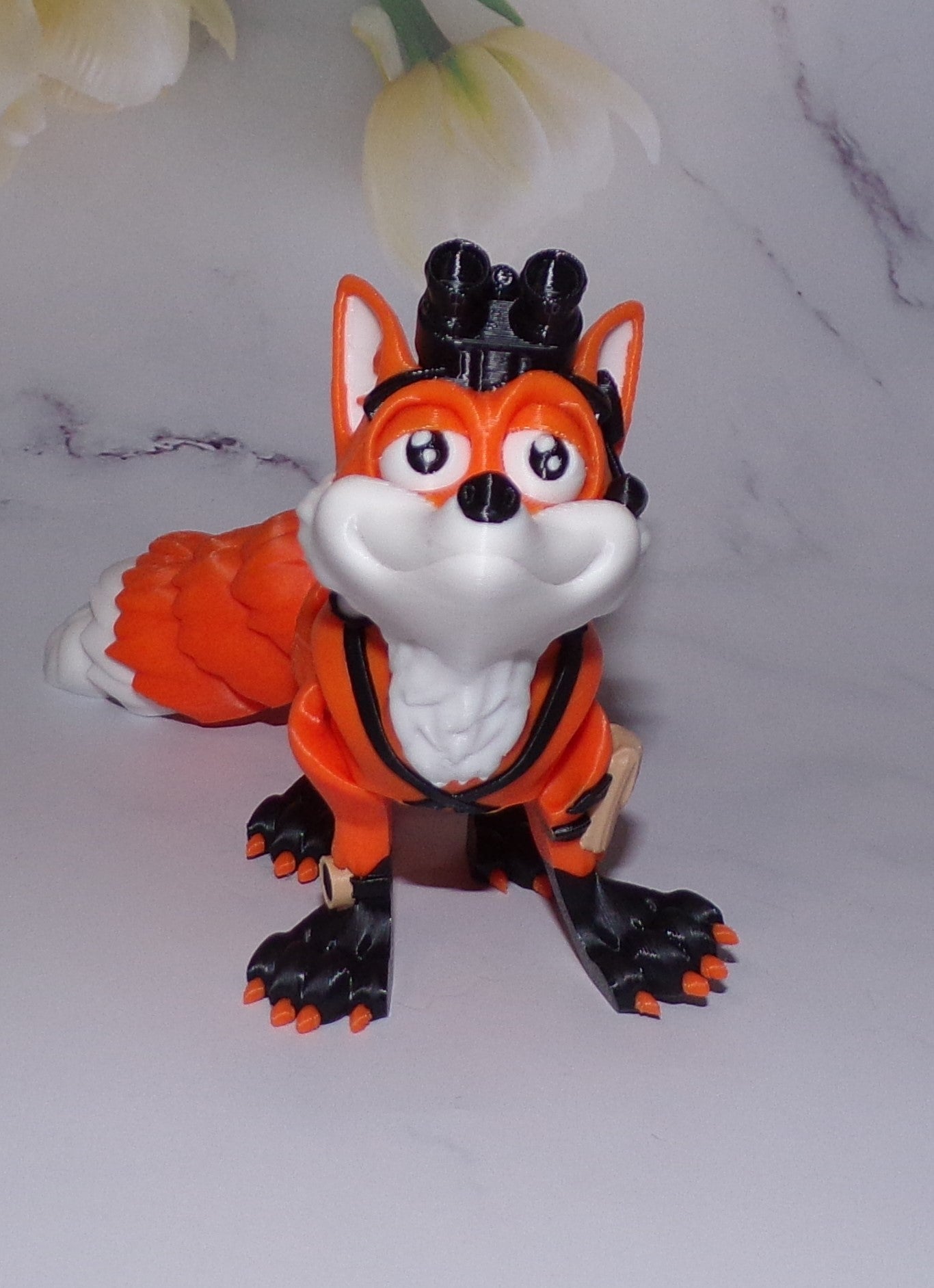 Special Ops Fox 3D Printed Articulated Figurine - Wonderland 3D Printing