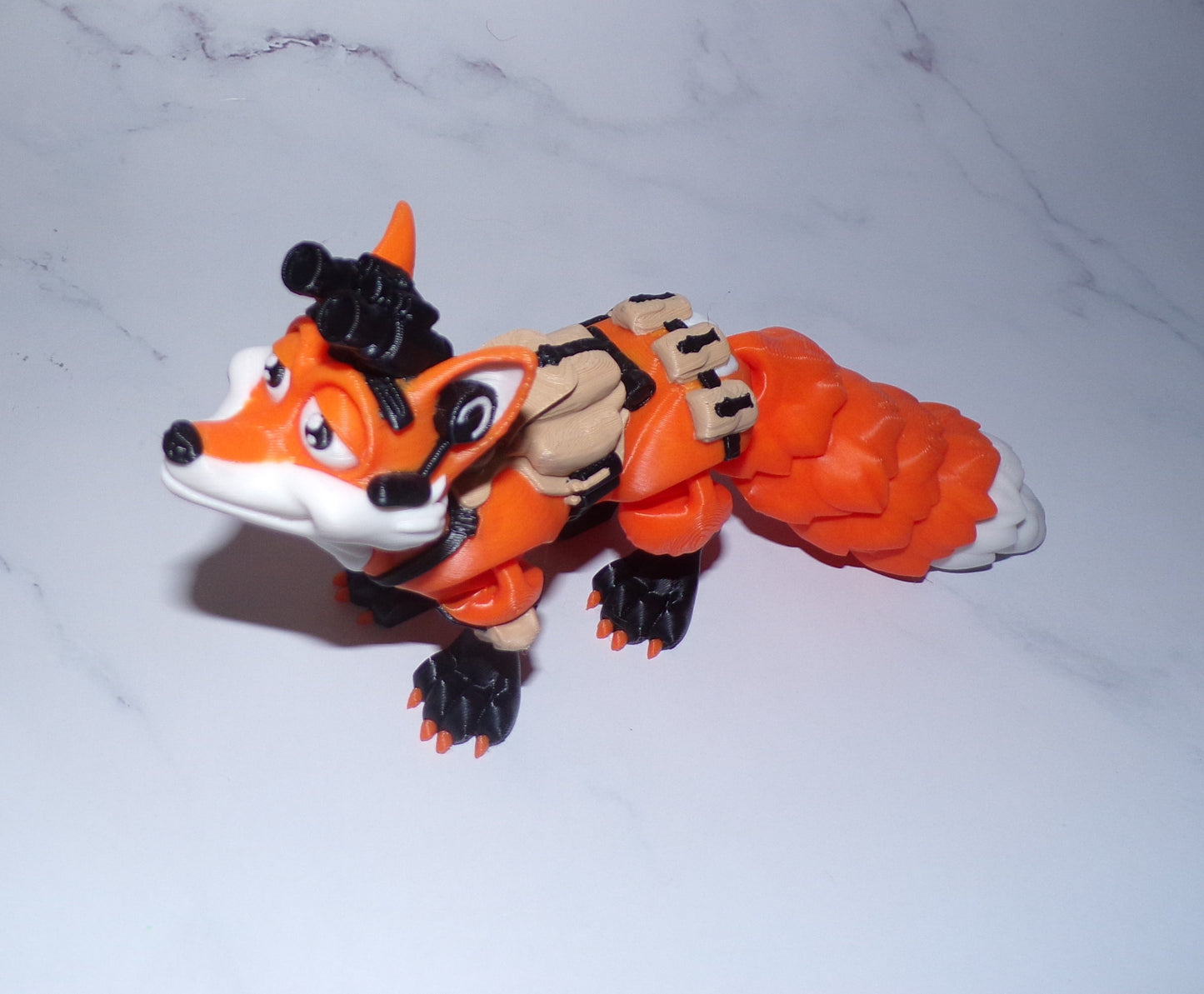 Special Ops Fox 3D Printed Articulated Figurine - Wonderland 3D Printing