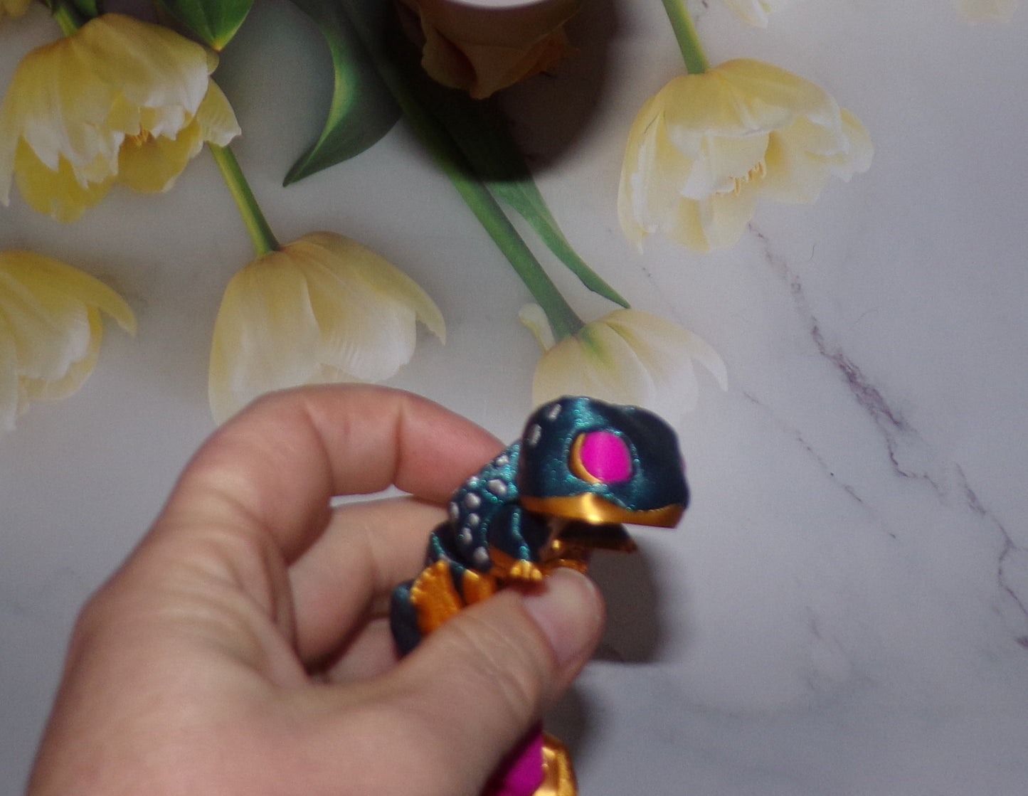 Gecko Articulated 3d Printed Figurine - Wonderland 3D Printing
