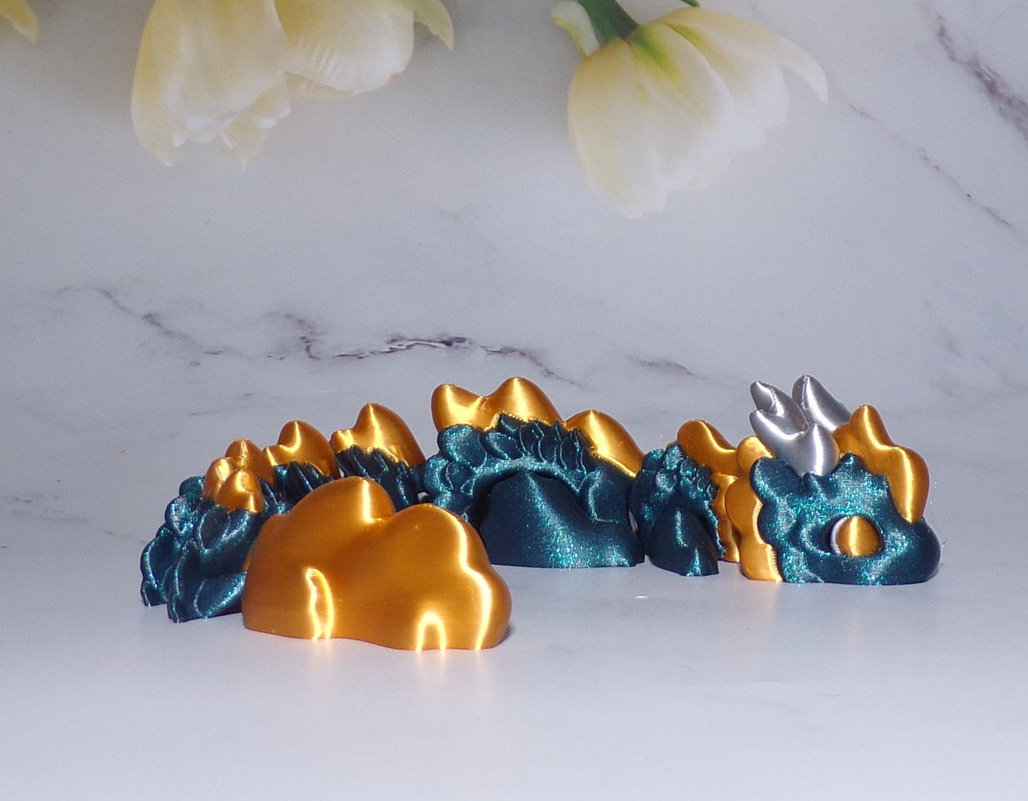 Kaida Dragon Articulated 3d Printed Figurine - Wonderland 3D Printing