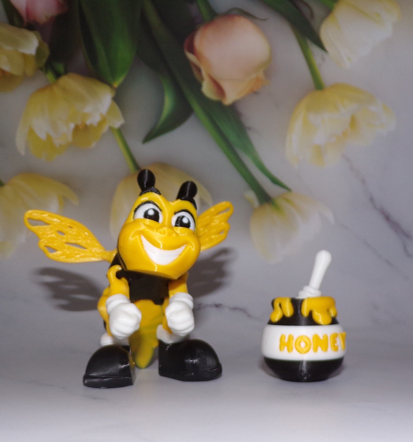 Honey Bee 3D Printed Articulated Figurine