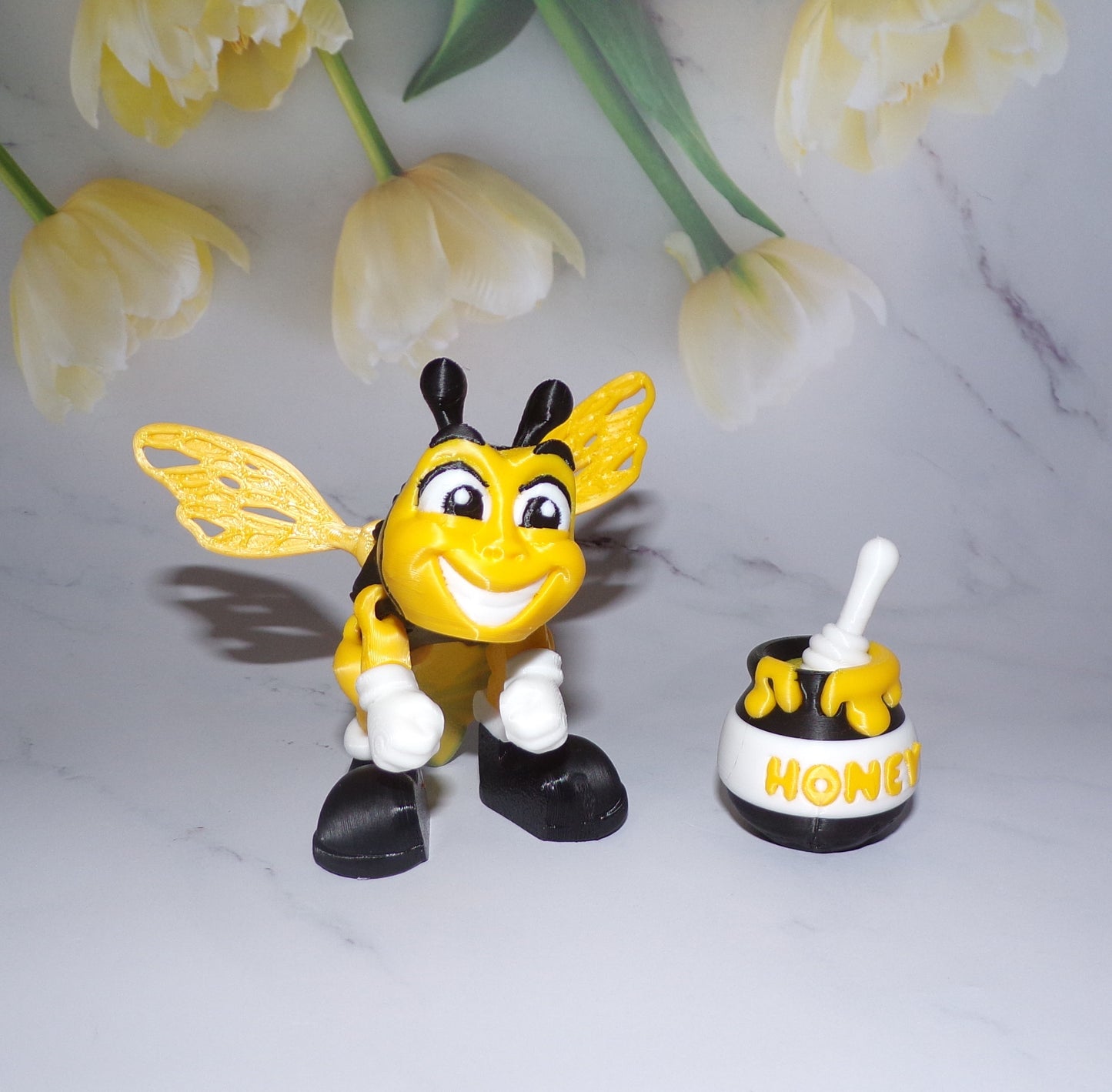 Honey Bee 3D Printed Articulated Figurine