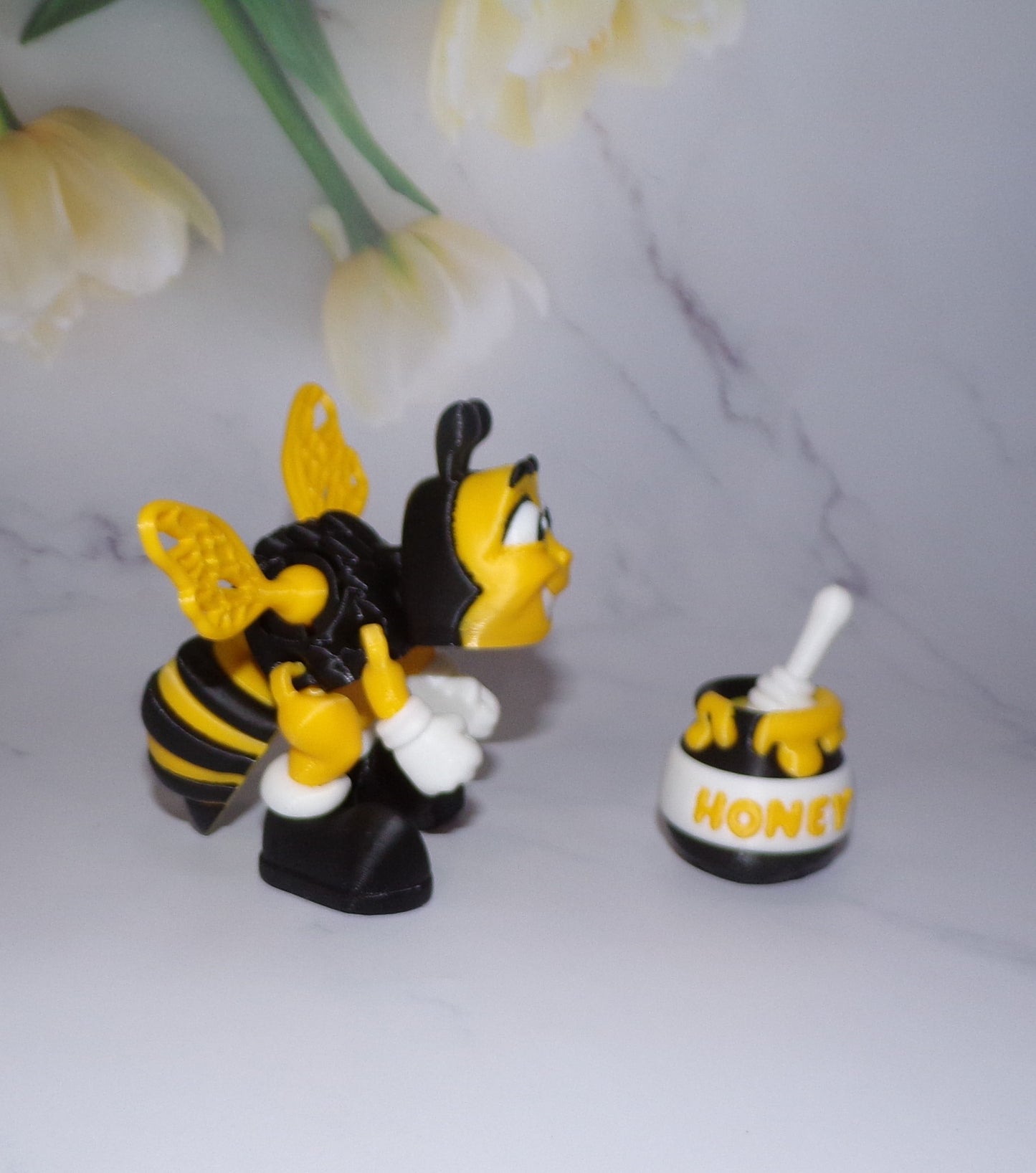 Honey Bee 3D Printed Articulated Figurine