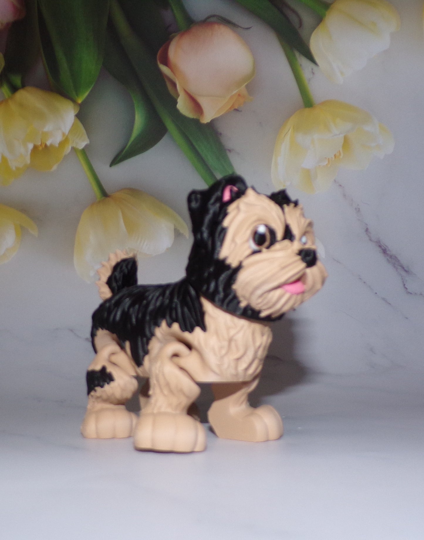 Yorkie 3D Printed Articulated Figurine - Wonderland 3D Printing