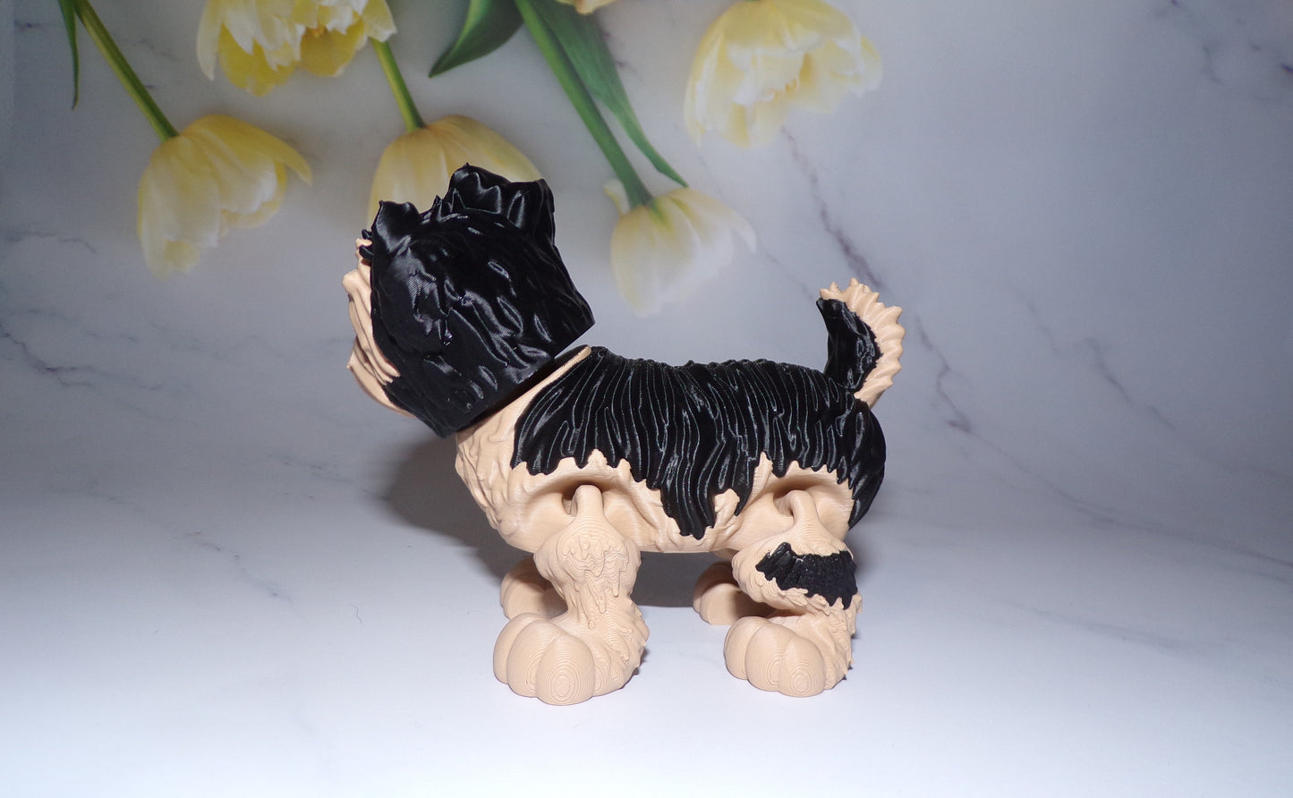 Yorkie 3D Printed Articulated Figurine - Wonderland 3D Printing
