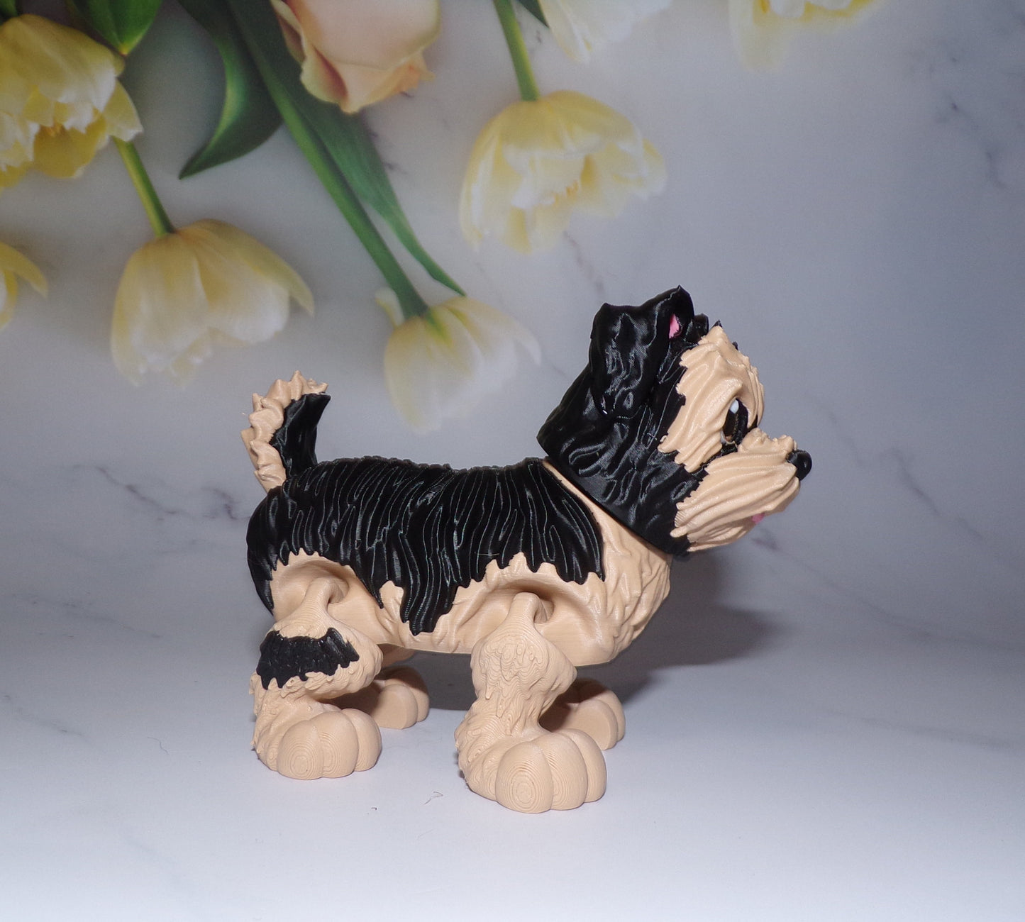 Yorkie 3D Printed Articulated Figurine - Wonderland 3D Printing