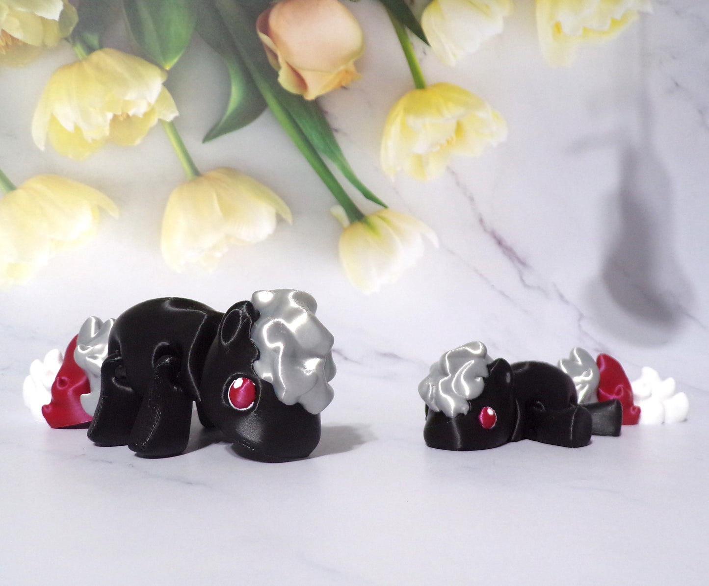 Alicorn, Unicorn or Pony Flexi Articulated 3d Printed Figurine - Wonderland 3D Printing