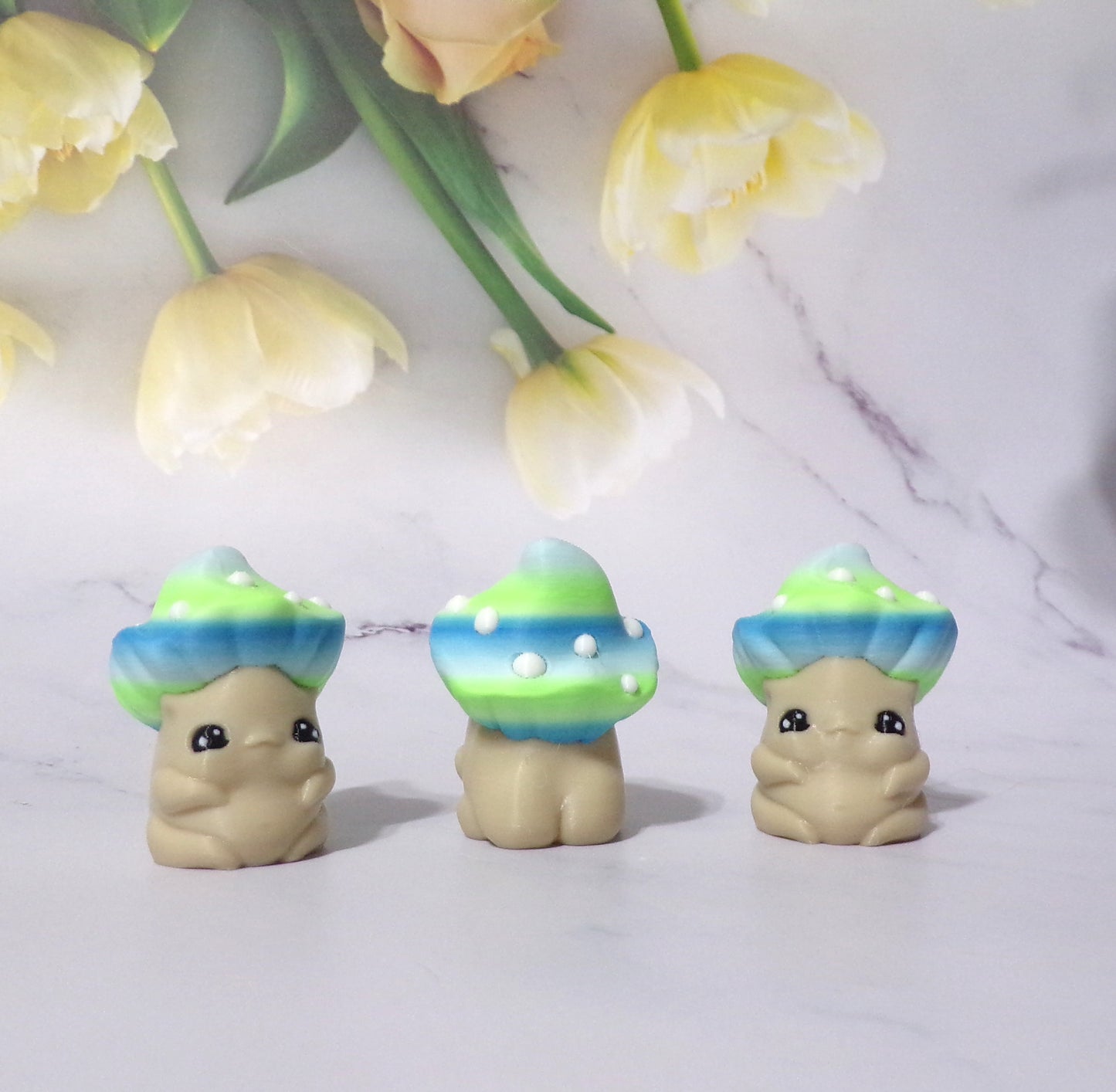 Butt Goblin -Mushroom, Blossom, or Moth with Spinner Hut options 3d Printed Figurine - Wonderland 3D Printing