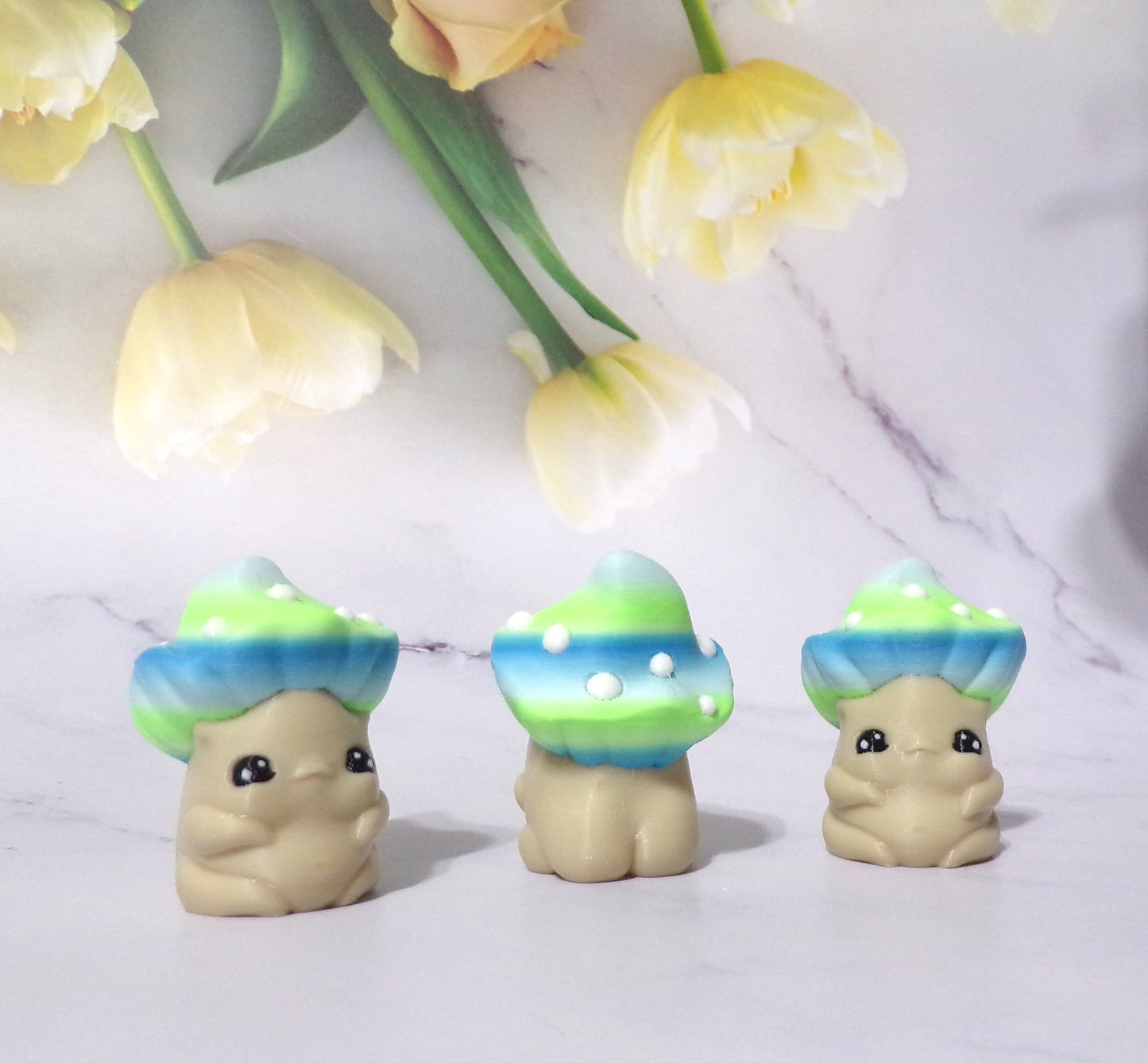 Butt Goblin -Mushroom, Blossom, or Moth with Spinner Hut options 3d Printed Figurine - Wonderland 3D Printing