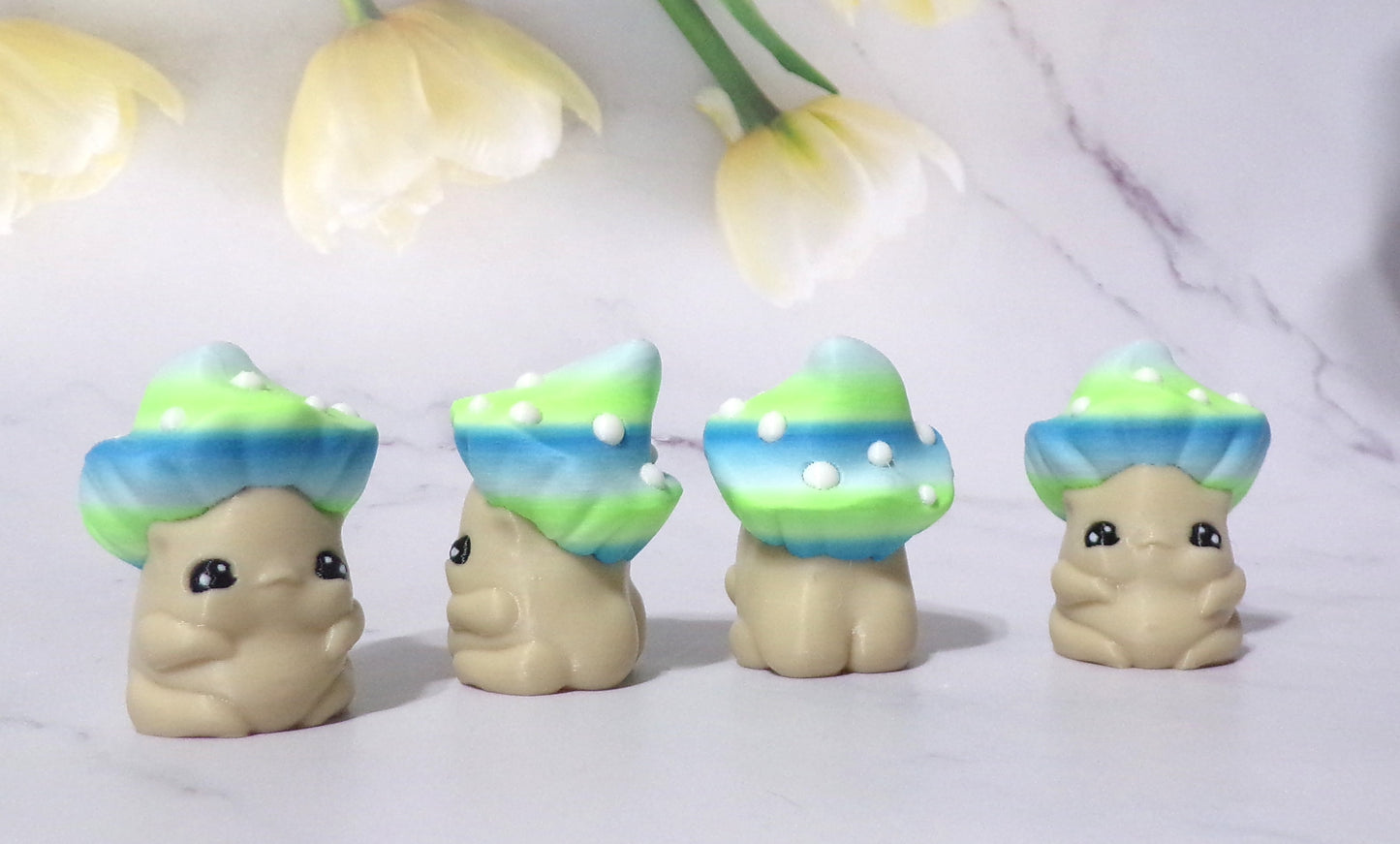 Butt Goblin -Mushroom, Blossom, or Moth with Spinner Hut options 3d Printed Figurine - Wonderland 3D Printing