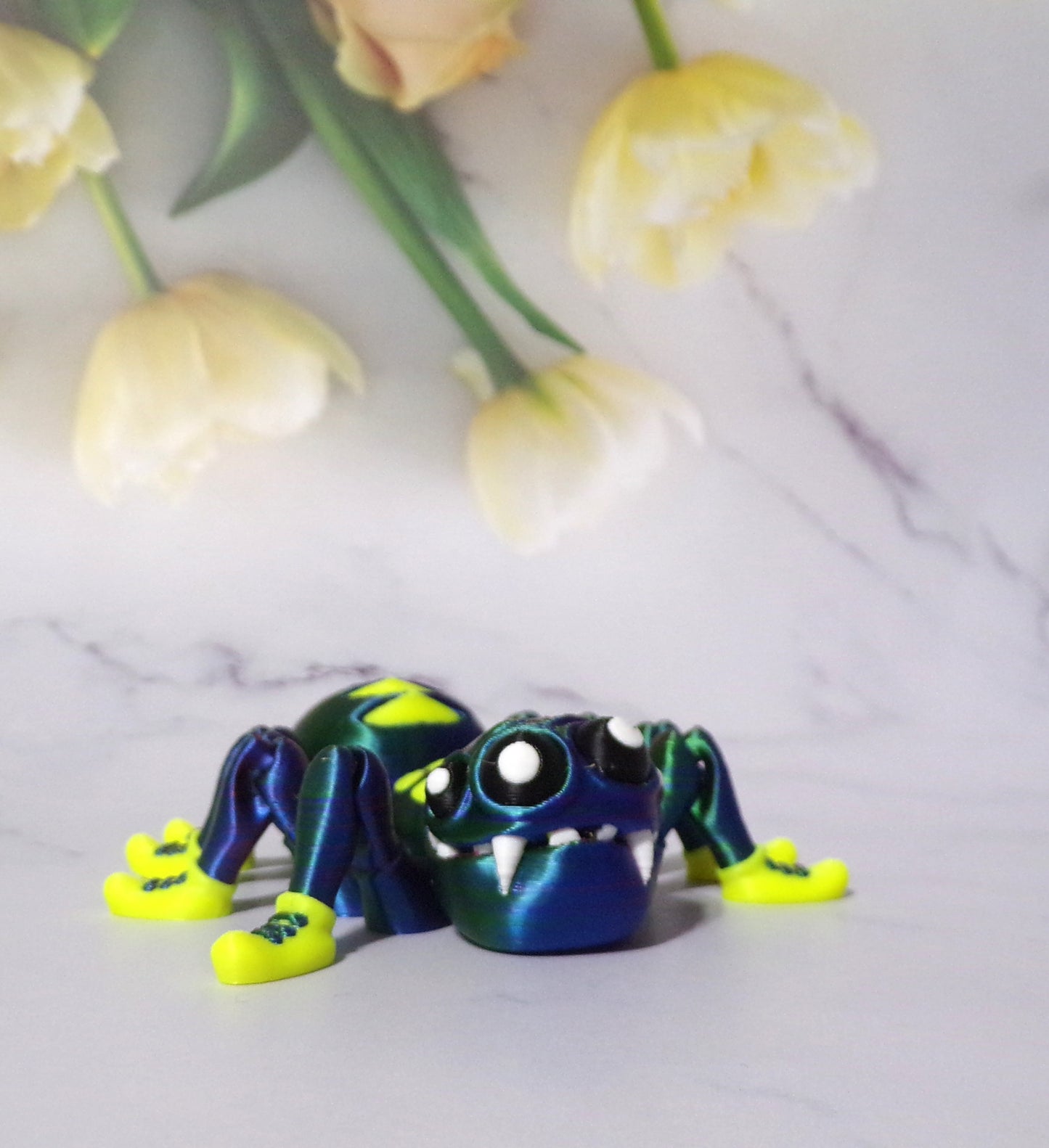 Silly Spider 3d Printed Articulated Figurine - Wonderland 3D Printing
