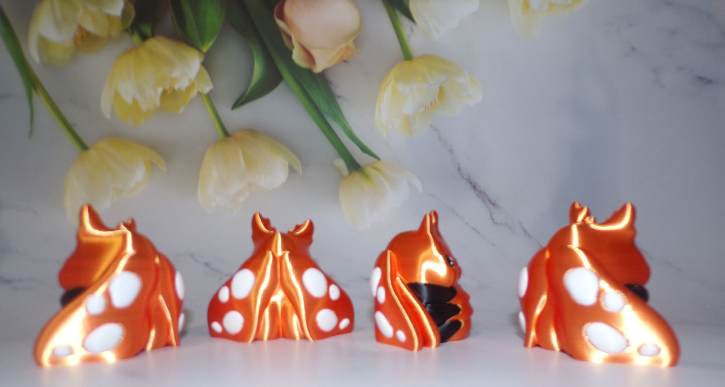Butt Goblin -Mushroom, Blossom, or Moth with Spinner Hut options 3d Printed Figurine - Wonderland 3D Printing