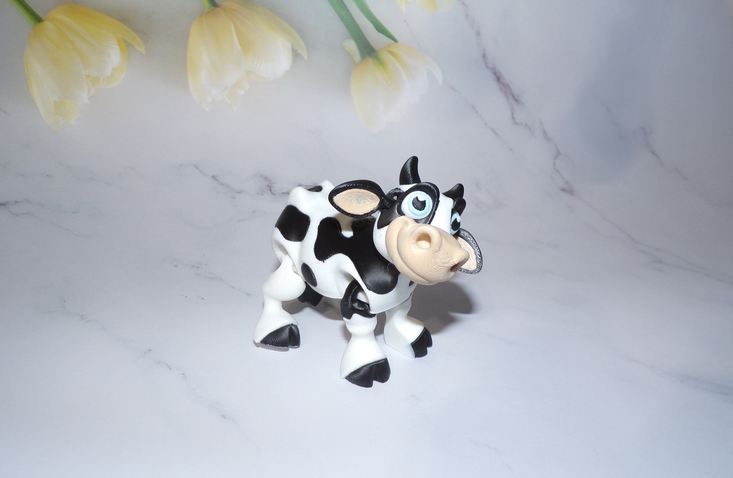 Holstein Cow, Articulated 3D Printed Cow