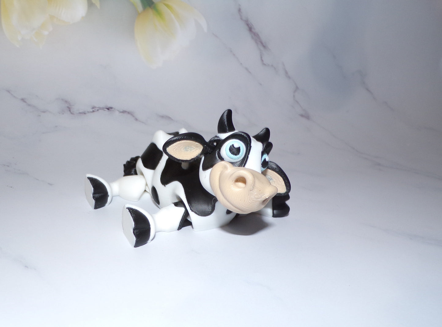 Holstein Cow, Articulated 3D Printed Cow