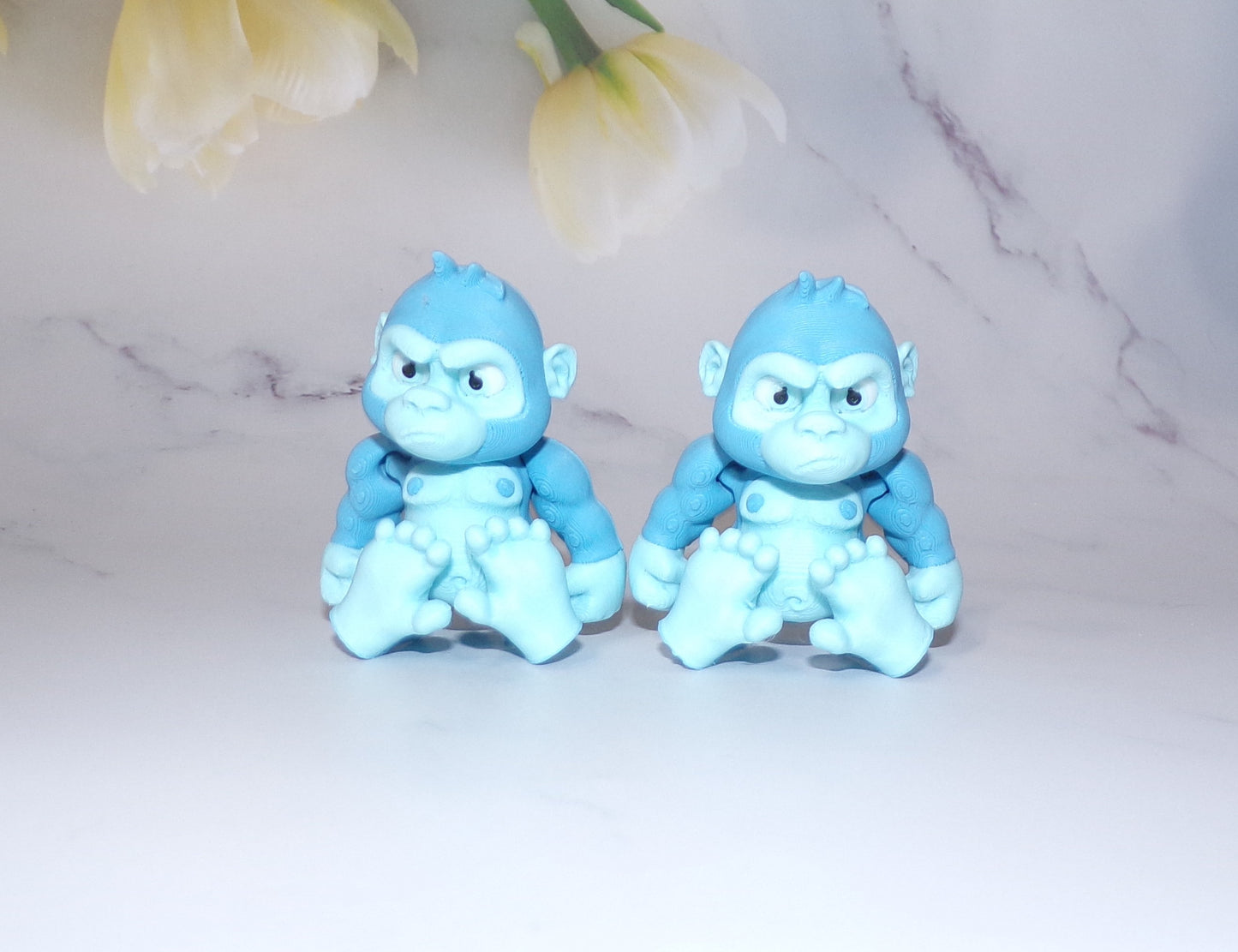 Gorilla:3D Printed Fully Articulated Flexi Fidget - Wonderland 3D Printing
