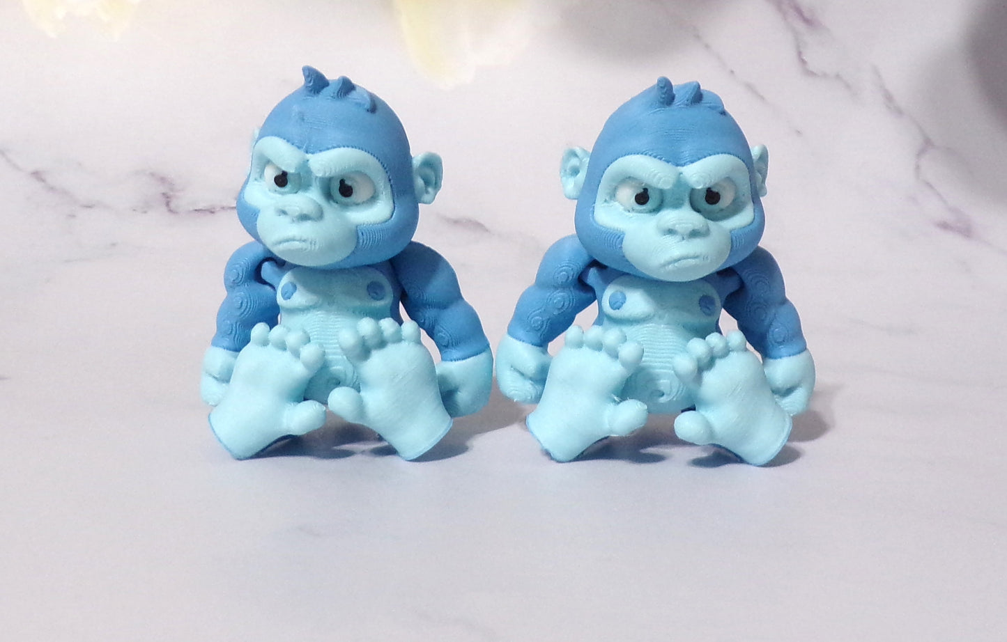 Gorilla:3D Printed Fully Articulated Flexi Fidget - Wonderland 3D Printing