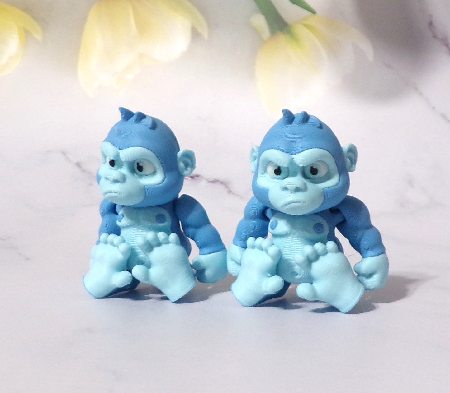 Gorilla:3D Printed Fully Articulated Flexi Fidget - Wonderland 3D Printing
