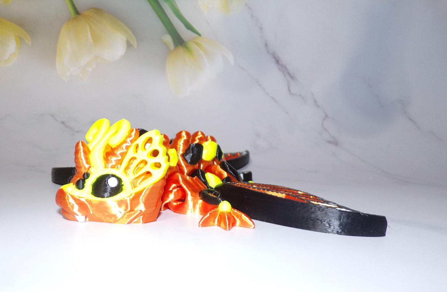 Tiny Butterfly Dragon 3D Printed Articulated Figurine - Wonderland 3D Printing