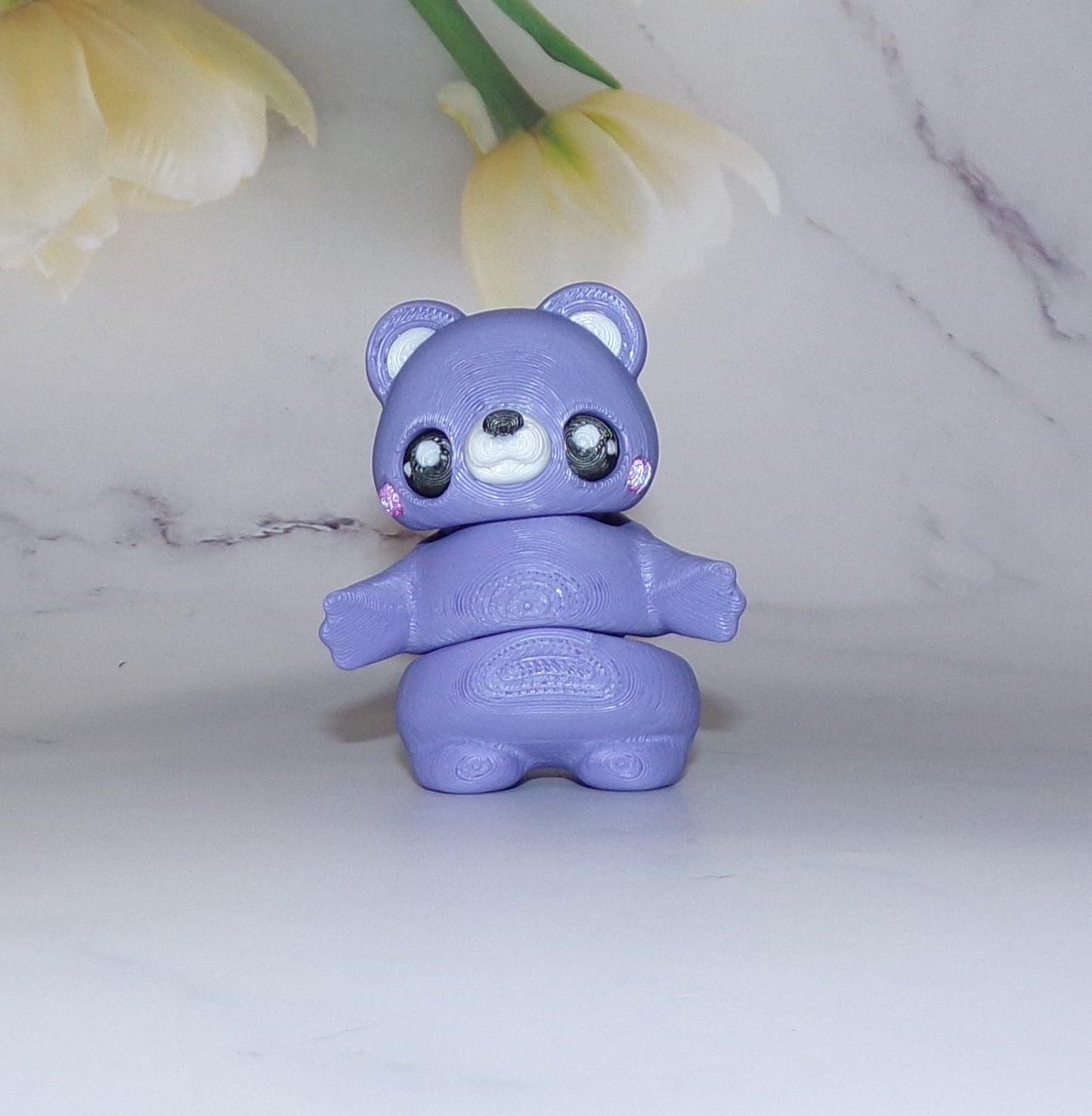Teddy Bear Flexi with Photo Booth Options 3d Printed Articulated Figurine - Wonderland 3D Printing