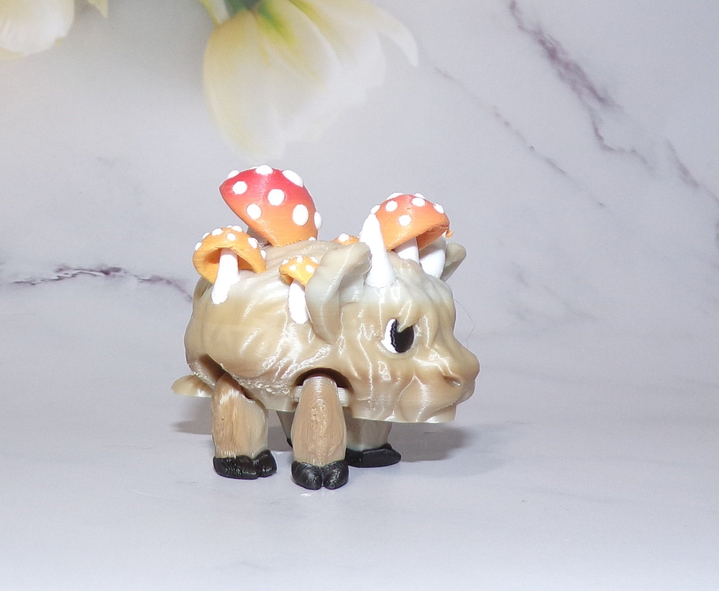 Egg and Ham Piggy, Piggy, Highland Cow, Holstein Cow or Bull Puff Articulated 3d Printed Figurine