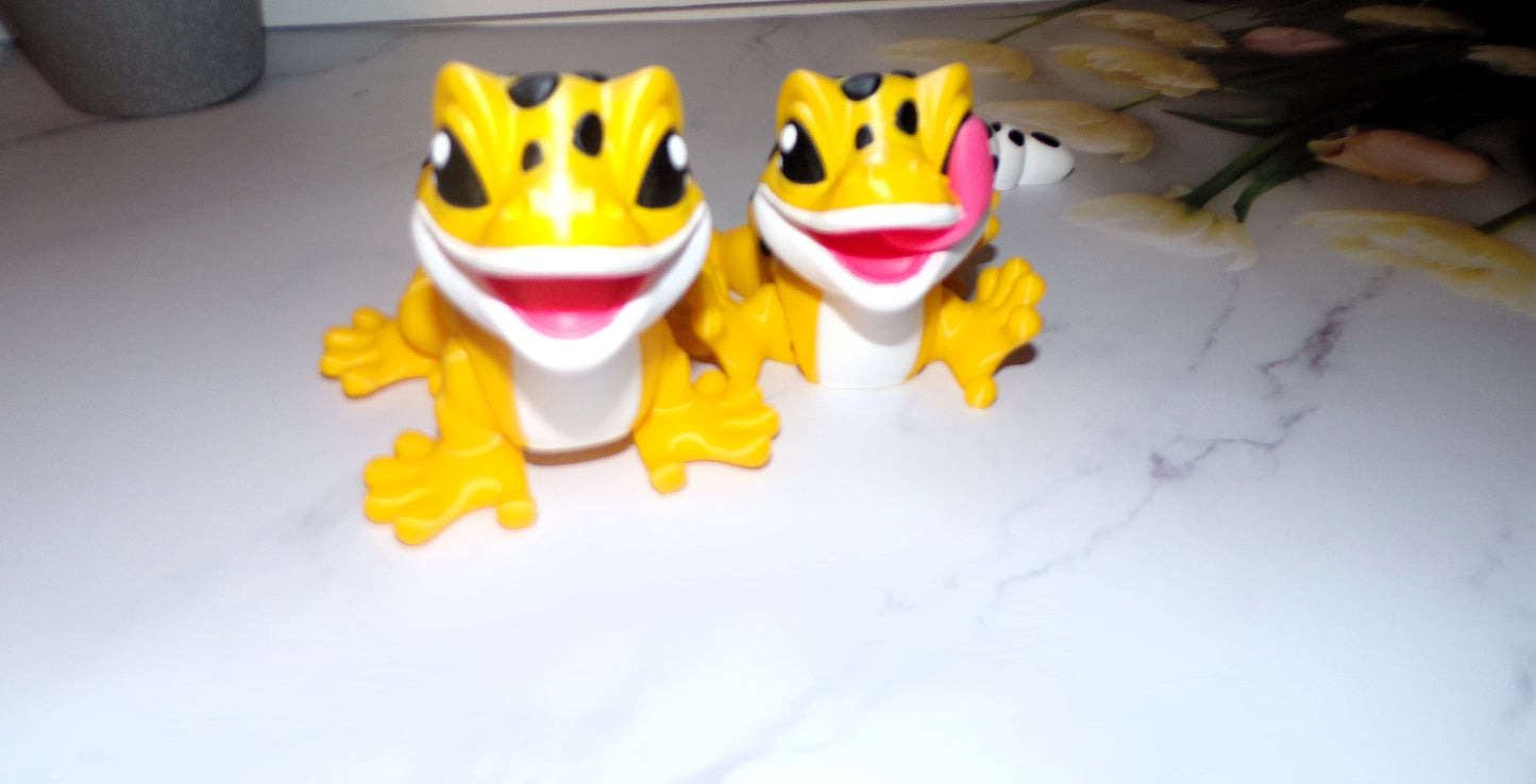 Leo Gecko: 3D Printed Articulated Gecko - Wonderland 3D Printing