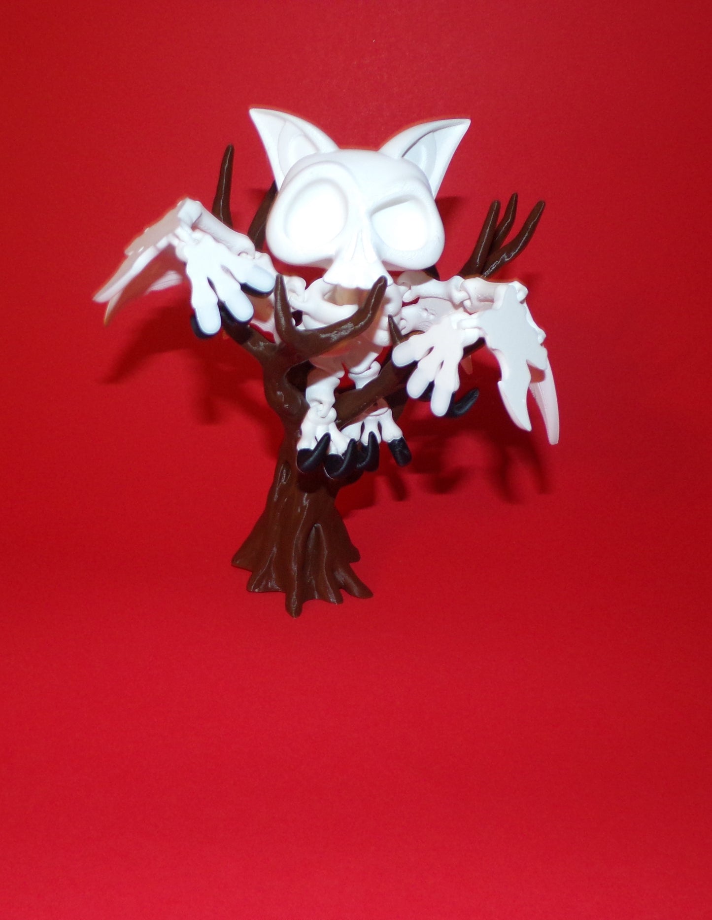 Skeletal Bat: 3D Printed Fully Articulated Skeletal Bat - Wonderland 3D Printing
