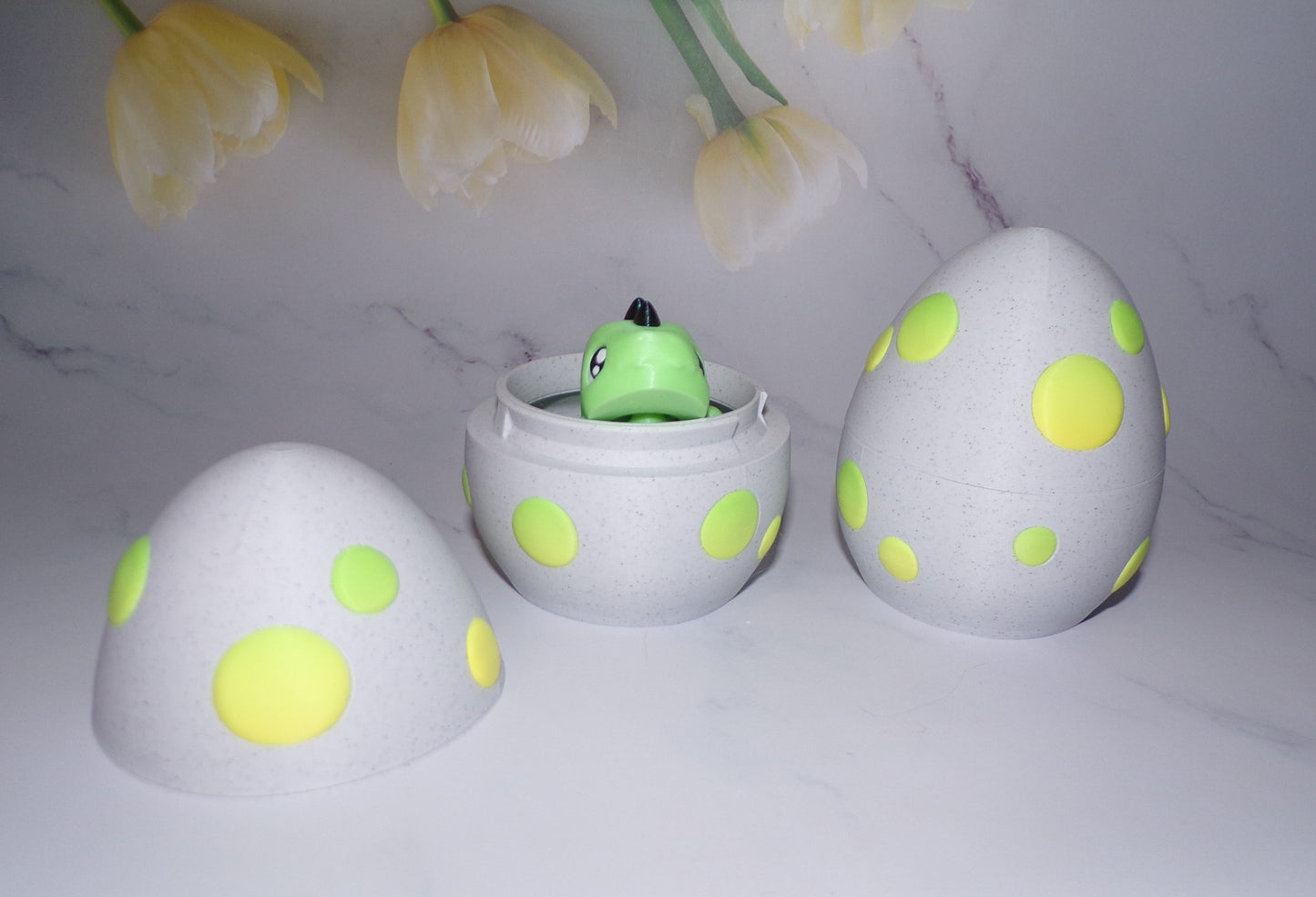 Dino Mystery Egg Flexi Articulated 3d Printed Fidget. Great Gift Idea - Wonderland 3D Printing