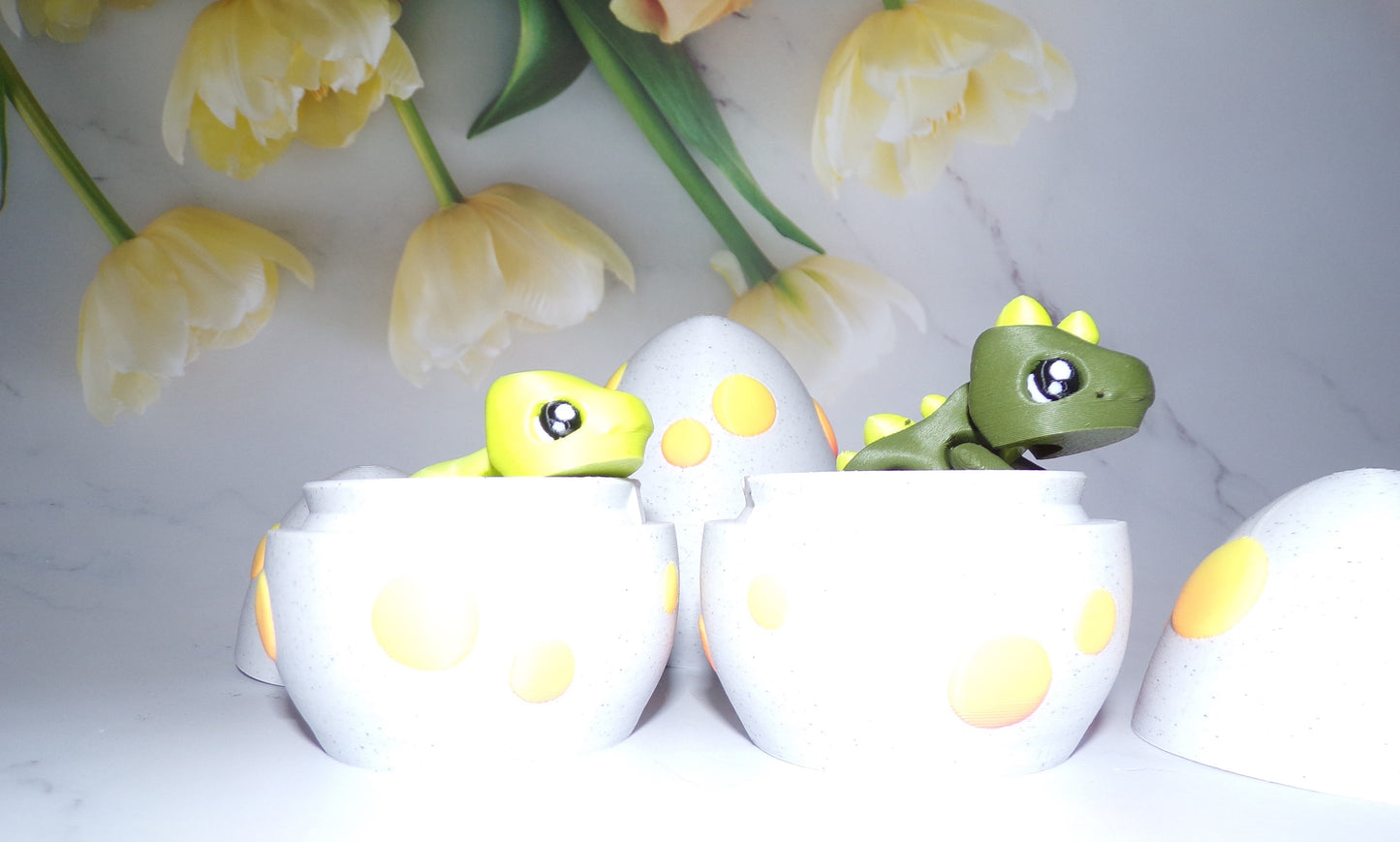 Dino Mystery Egg Flexi Articulated 3d Printed Fidget. Great Gift Idea - Wonderland 3D Printing