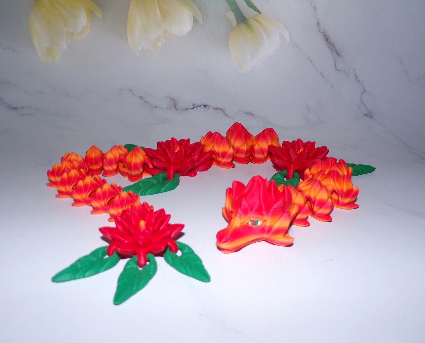 Serenity Dragon Articulated 3d Printed Flexi Fidget