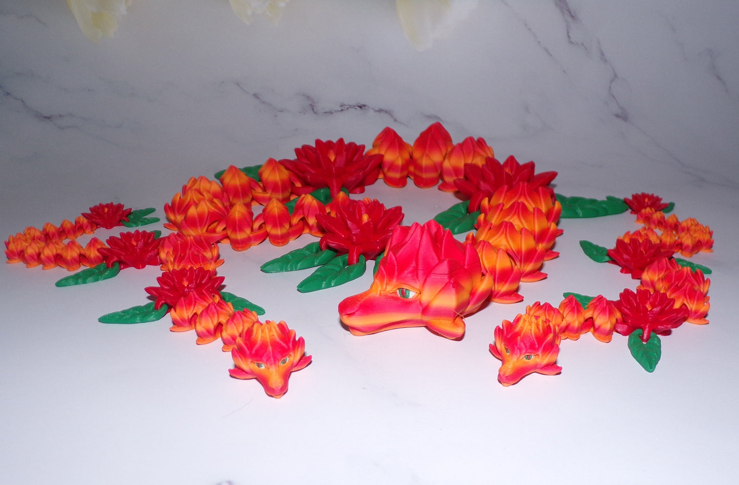 Serenity Dragon Articulated 3d Printed Flexi Fidget