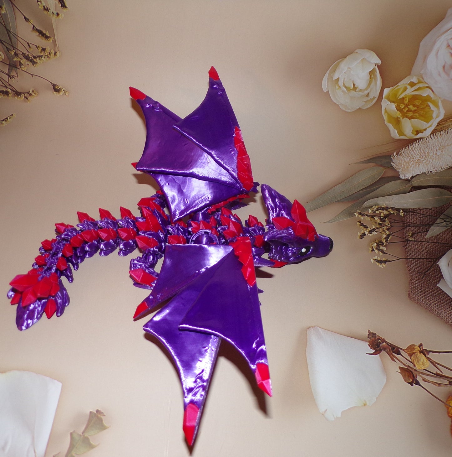 Crystal Wing Baby Dragon:3D Printed Articulated Dragon - Wonderland 3D Printing