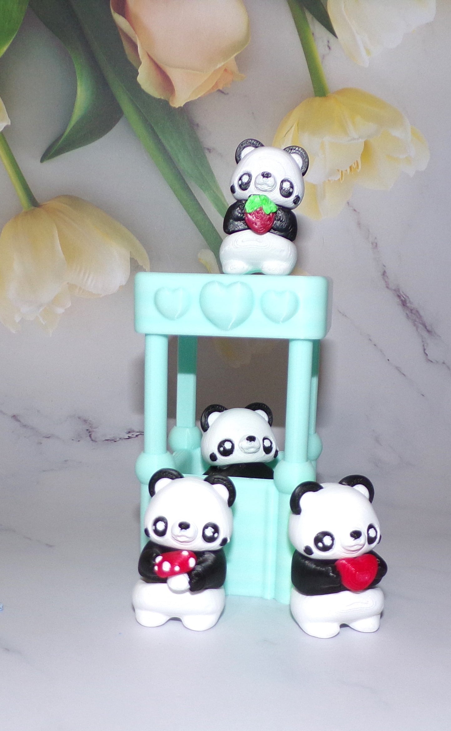 Teddy Bear Flexi with Photo Booth Options 3d Printed Articulated Figurine - Wonderland 3D Printing