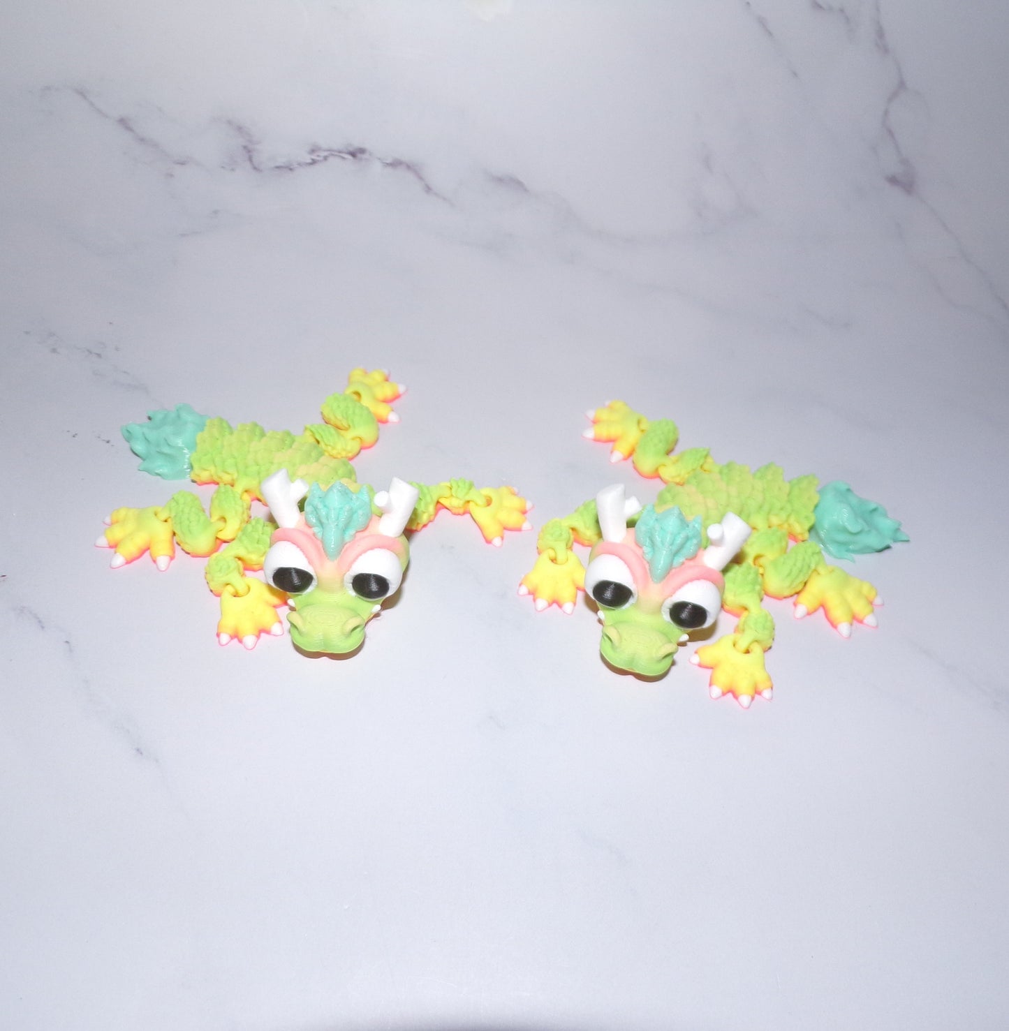 Mini Chinese Baby Dragon with Spooky Tree Options 3d Printed Articulated Toys - Wonderland 3D Printing