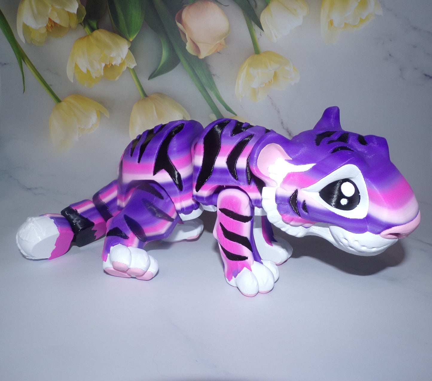 Mini Tiger: 3D Printed Articulated Figurine