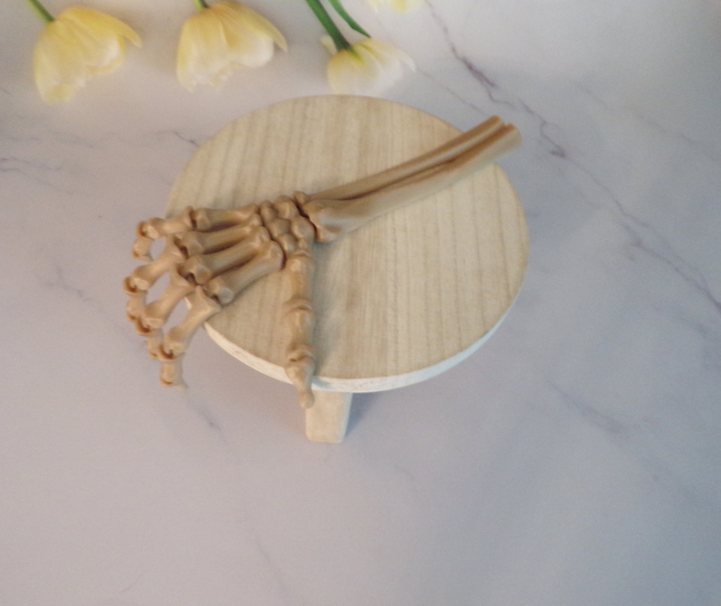 Skeleton Hand , 3D Printed Fully Articulated Skeleton Hand - Wonderland 3D Printing
