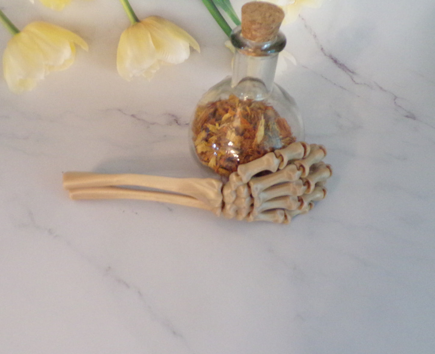 Skeleton Hand , 3D Printed Fully Articulated Skeleton Hand - Wonderland 3D Printing
