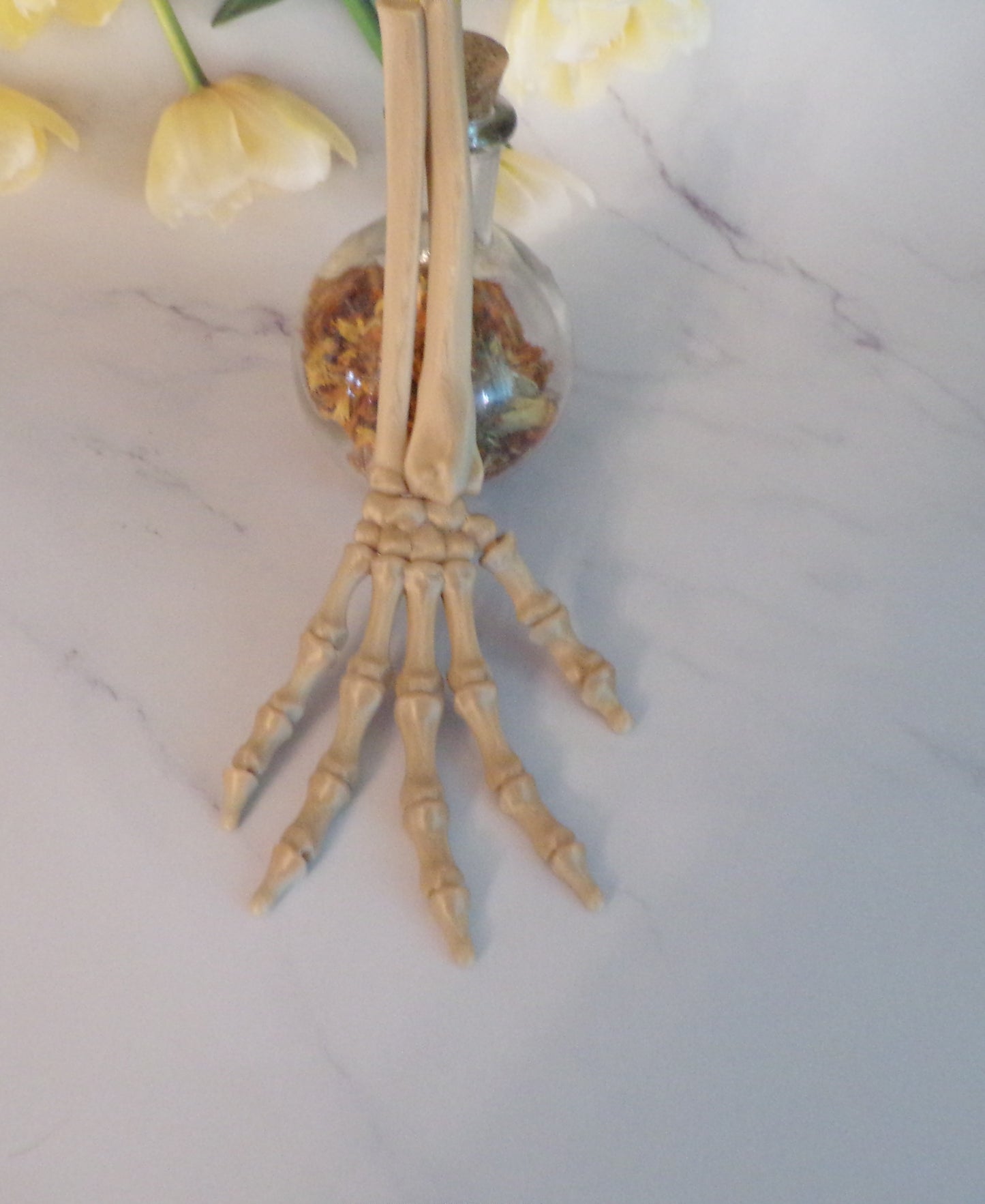 Skeleton Hand , 3D Printed Fully Articulated Skeleton Hand - Wonderland 3D Printing