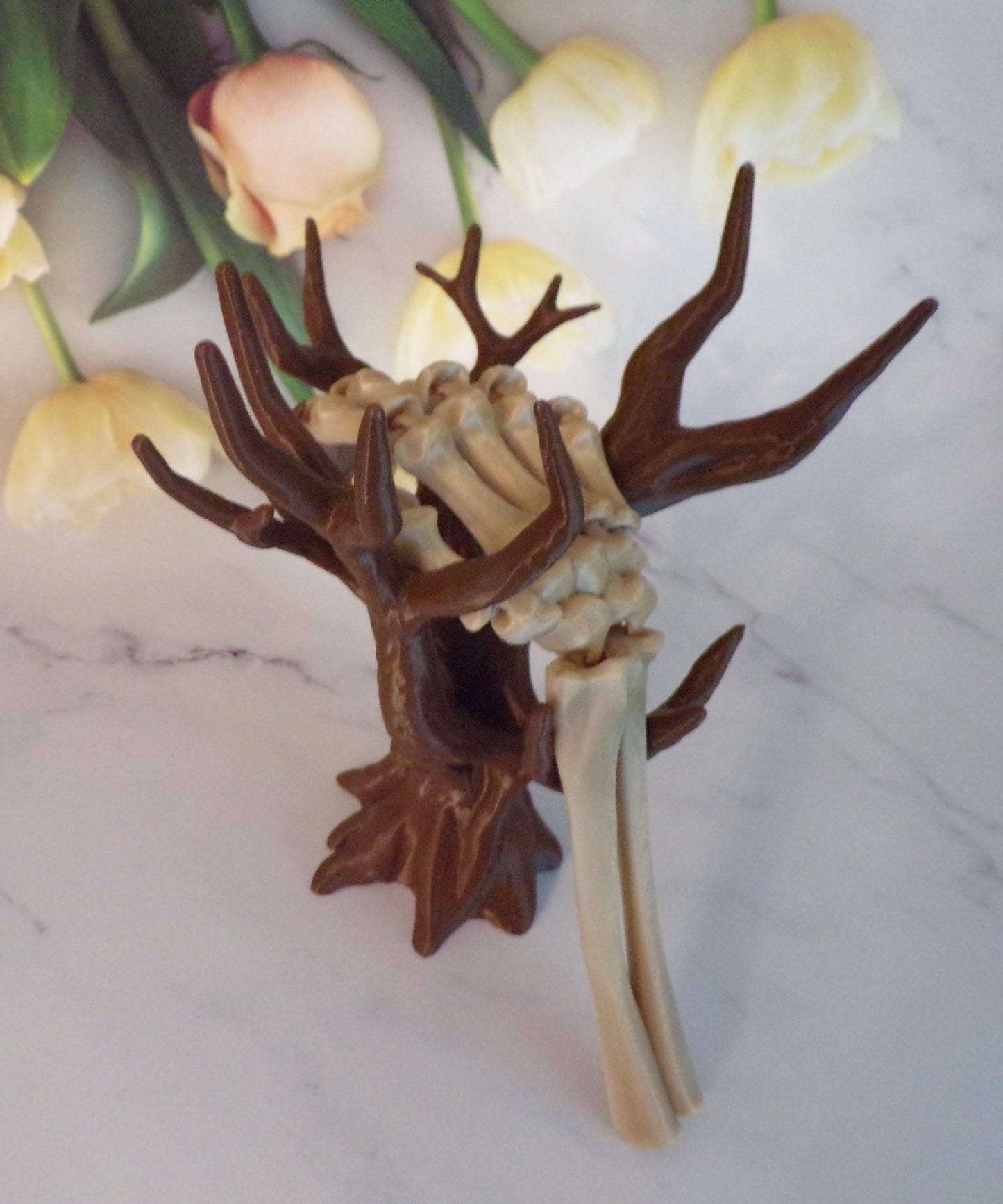 Skeleton Hand , 3D Printed Fully Articulated Skeleton Hand - Wonderland 3D Printing
