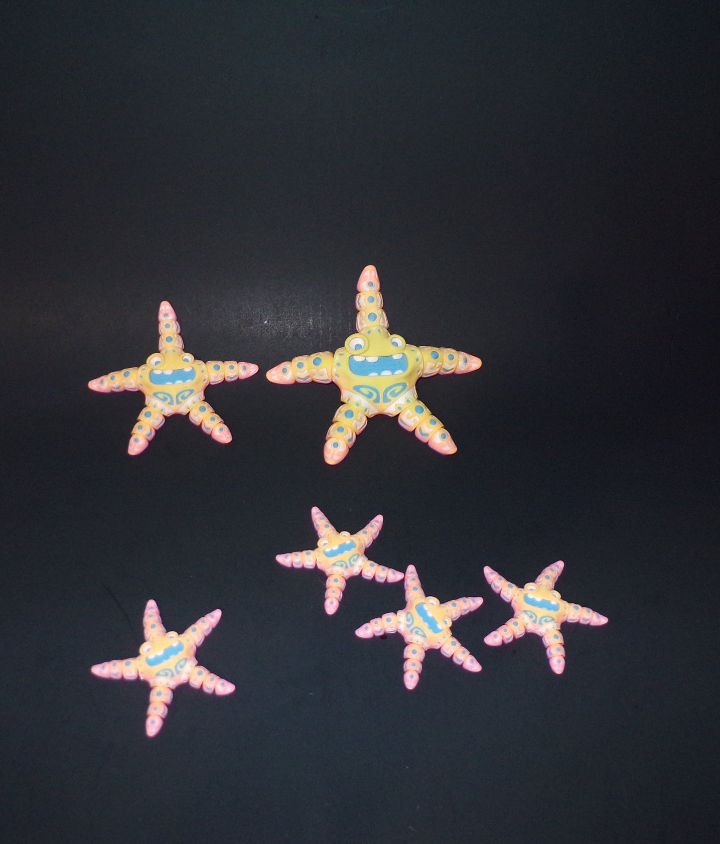 Playful Starfish 3d printed articulated Flexi Fidget Toy - Wonderland 3D Printing