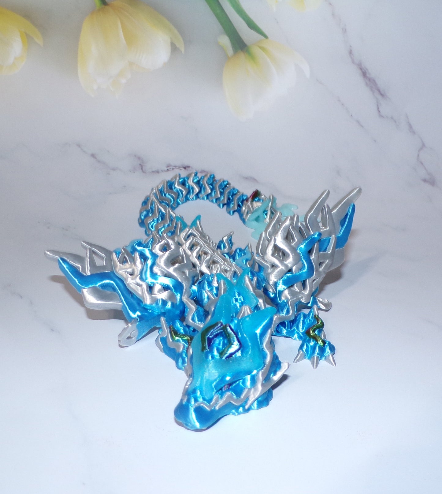 Storm Dragon 3D Printed Articulated Figurine