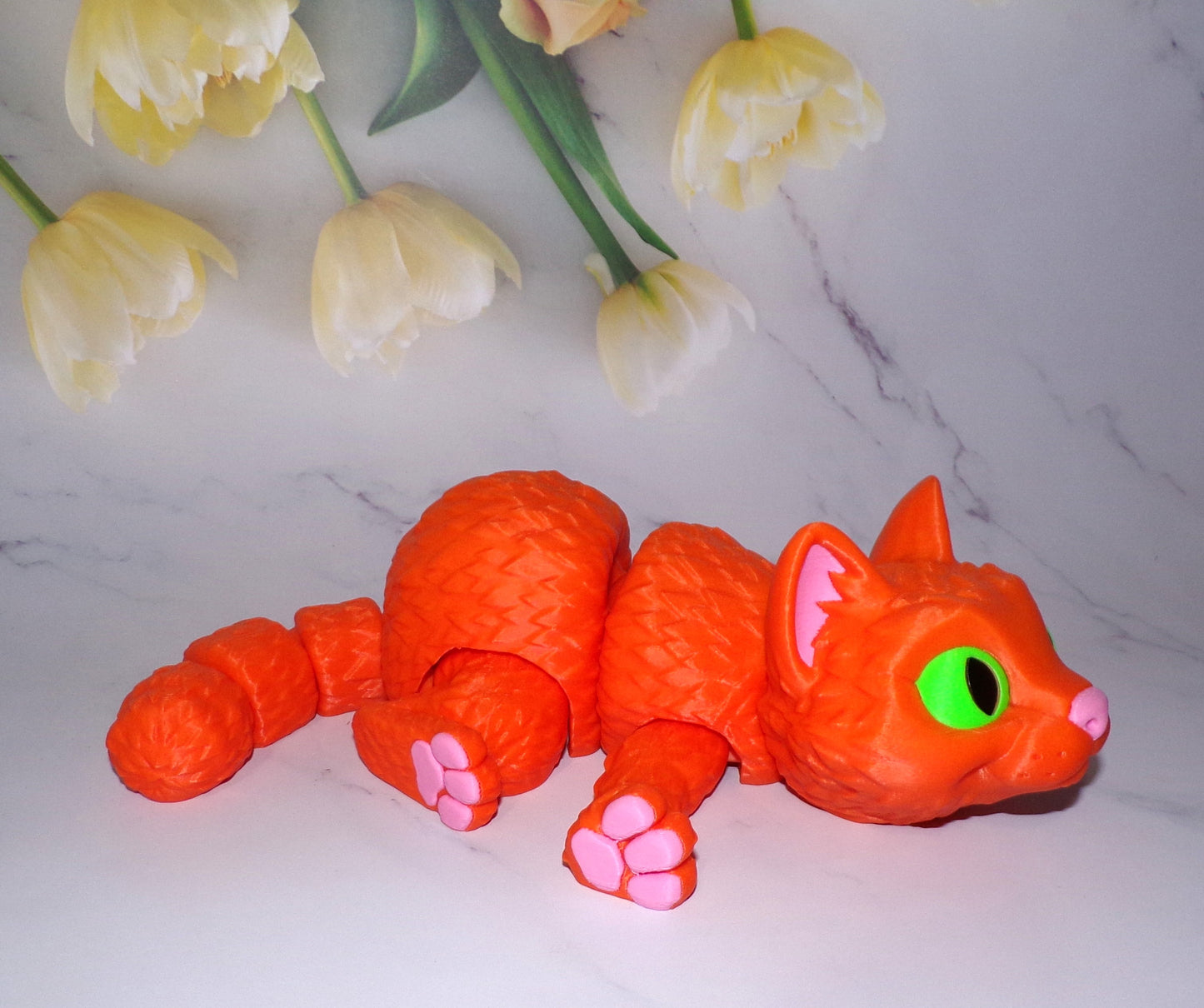 Cat 3d printed Articulated figurine