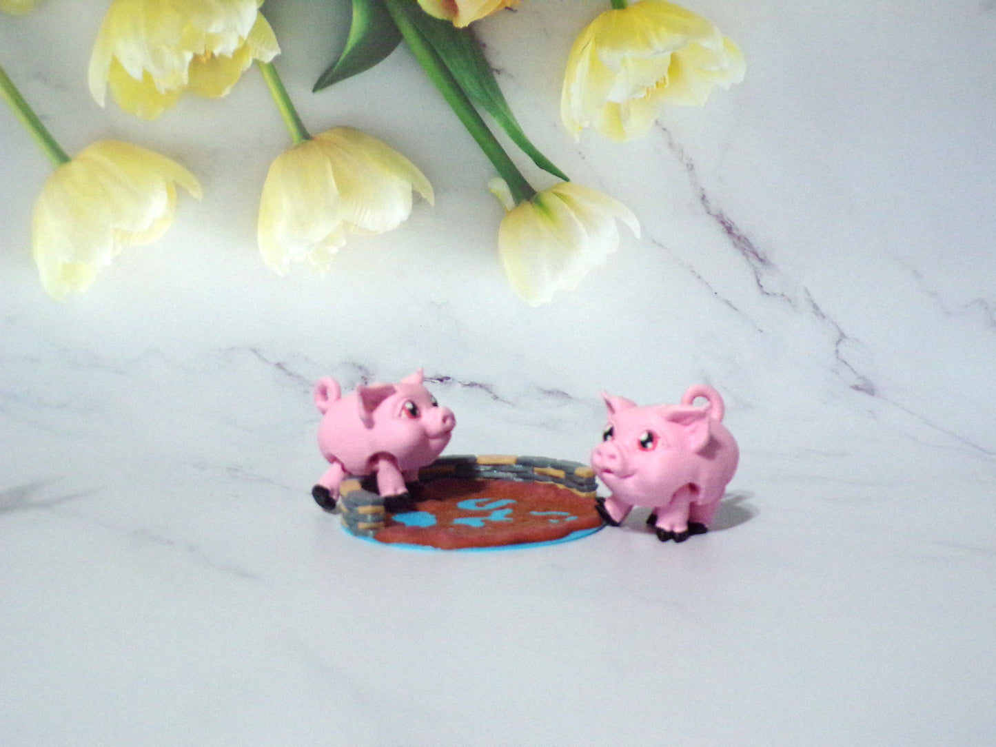Egg and Ham Piggy, Piggy, Highland Cow, Holstein Cow or Bull Puff Articulated 3d Printed Figurine