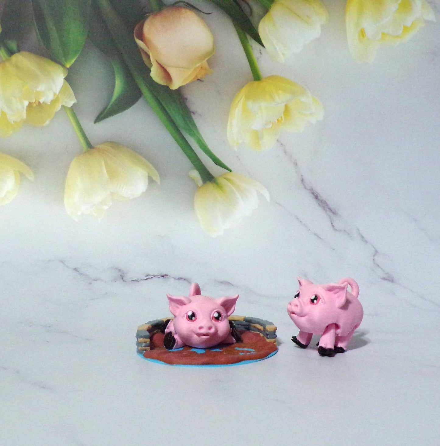 Egg and Ham Piggy, Piggy, Highland Cow, Holstein Cow or Bull Puff Articulated 3d Printed Figurine