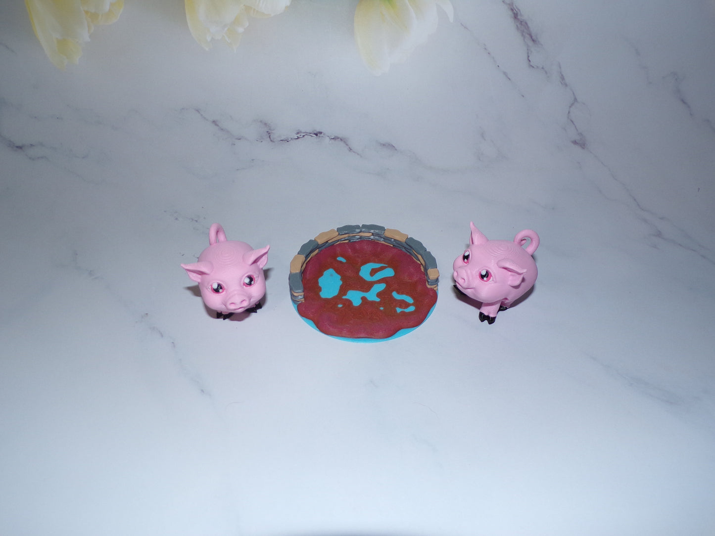 Egg and Ham Piggy, Piggy, Highland Cow, Holstein Cow or Bull Puff Articulated 3d Printed Figurine