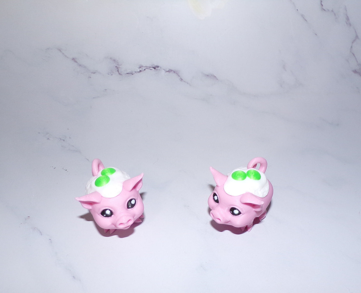 Egg and Ham Piggy, Piggy, Highland Cow, Holstein Cow or Bull Puff Articulated 3d Printed Figurine