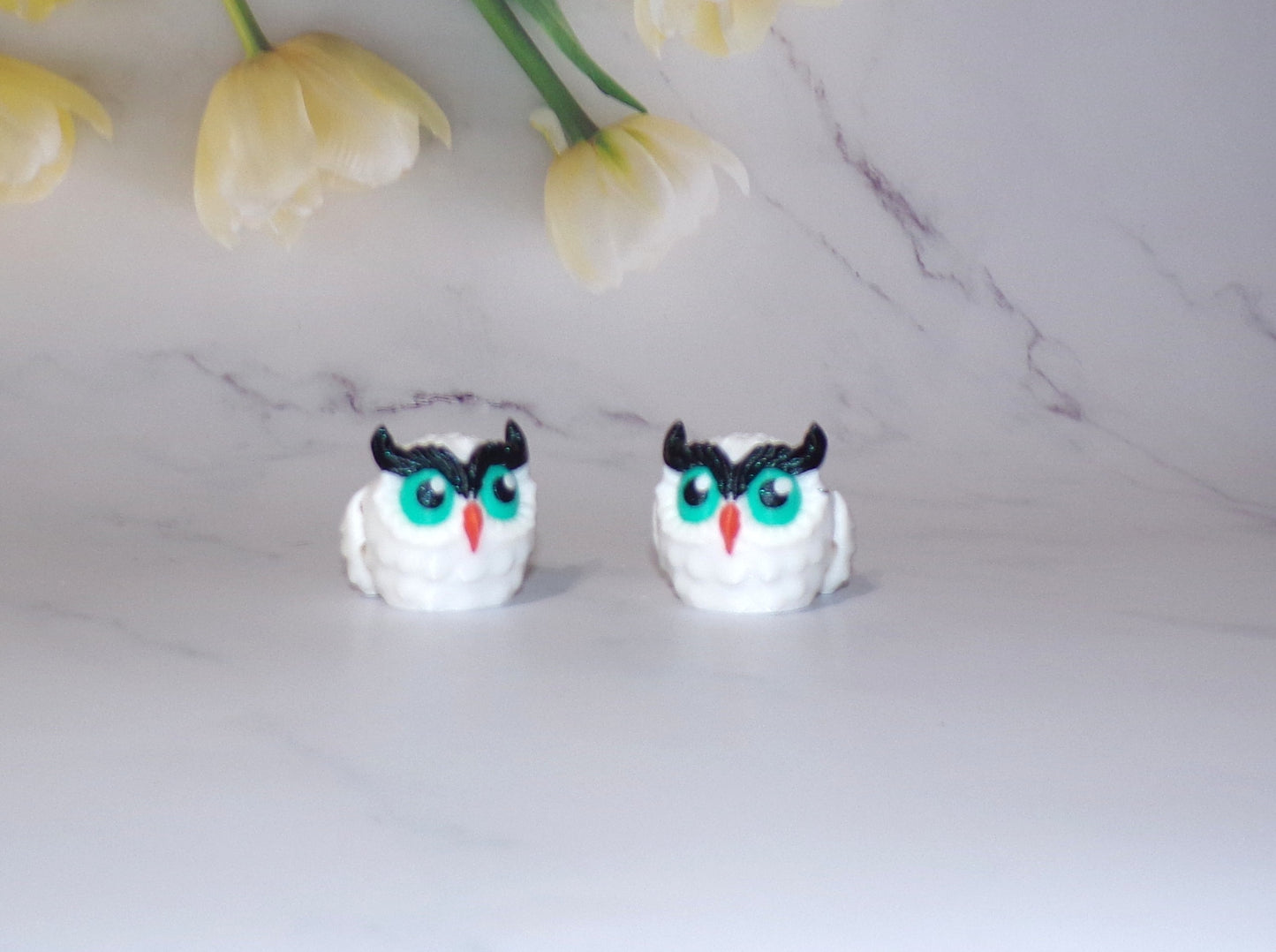 Penguins, Owl, Flamingo, Peacock or Butterfly Puff Articulated 3d Printed Figurine - Wonderland 3D Printing