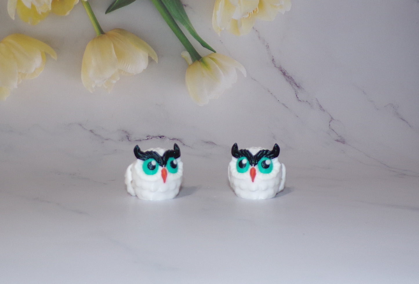 Penguins, Owl, Flamingo, Peacock or Butterfly Puff Articulated 3d Printed Figurine - Wonderland 3D Printing