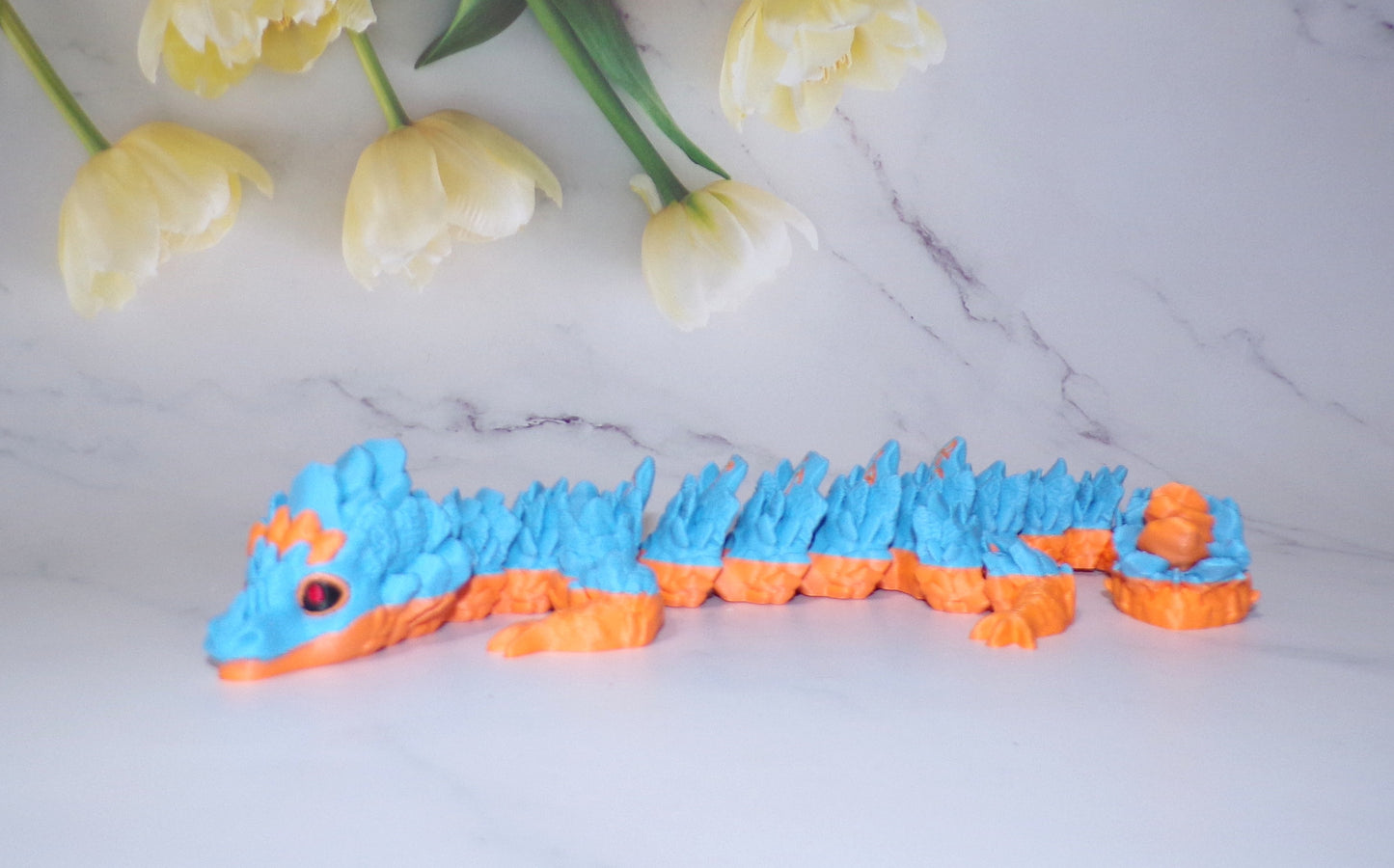 Atlantean Dragon or Baby Atlantean Dragon 3d Printed Articulated Flexi Fidget
